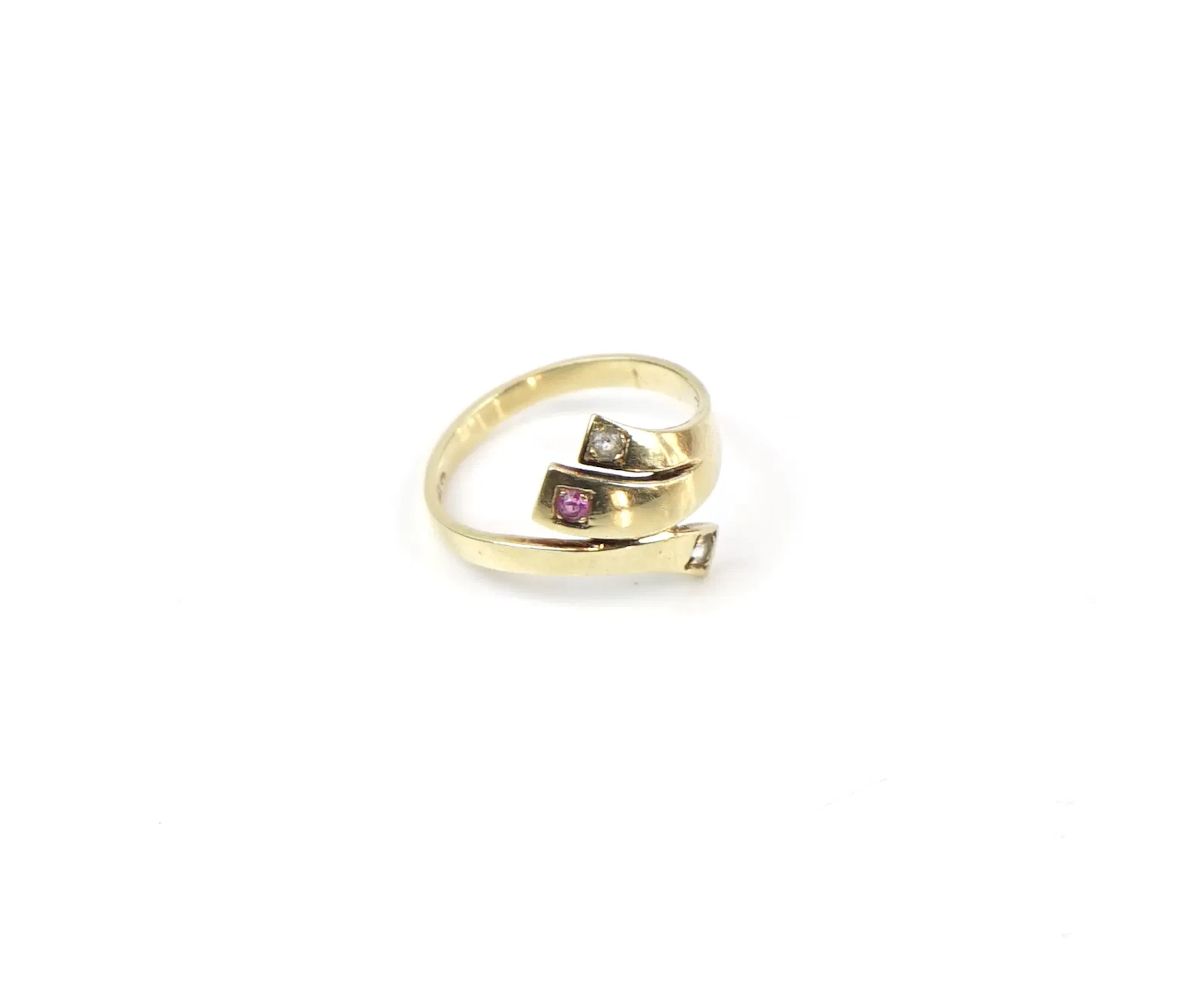 Anello con pietre, oro 14Carata.