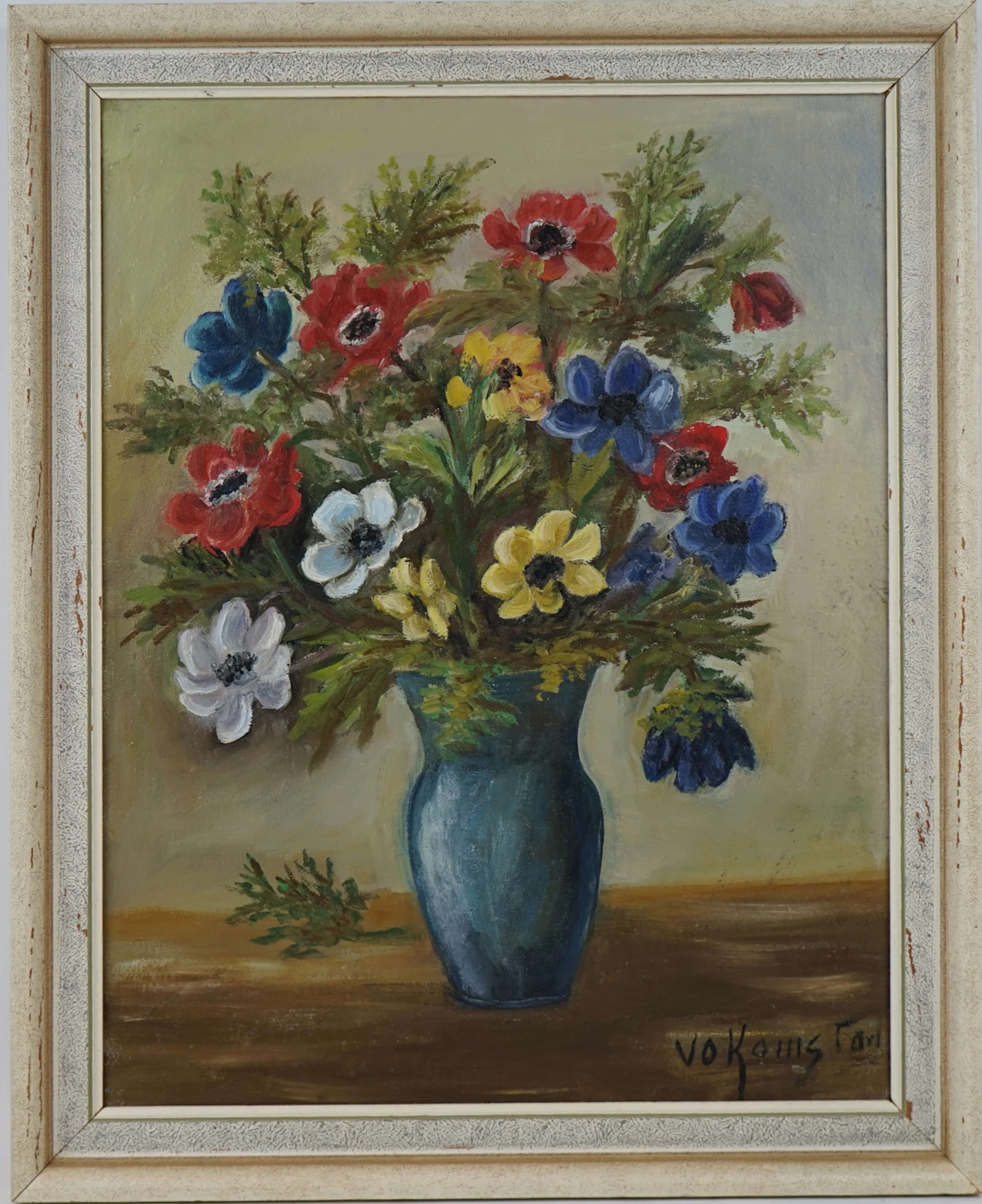 Valerie Olsson Komstad, oil on canvas, signed.