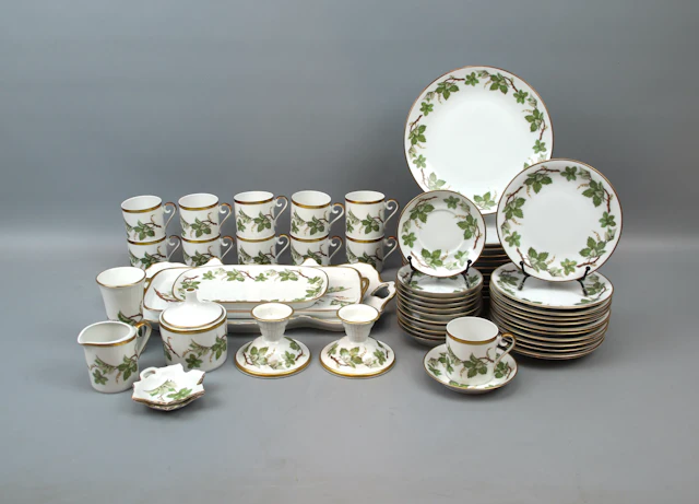 Juego de café, 45 piezas, porcelana, "Vinranka", Hackefors.