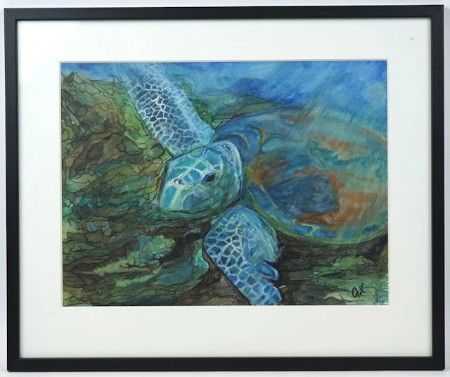 Gunilla Zackari, Aquarell, monogrammsigniert.