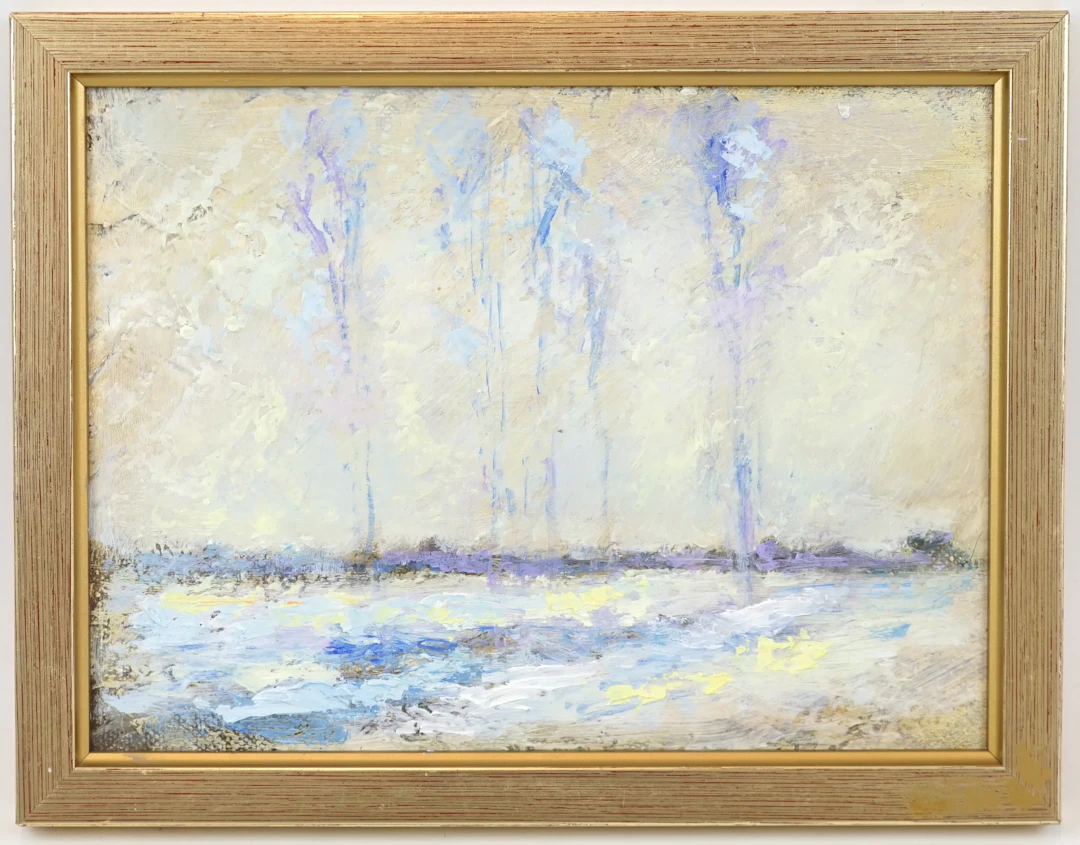 Lars Eliasson, oil on panel, signed on verse, 1988.