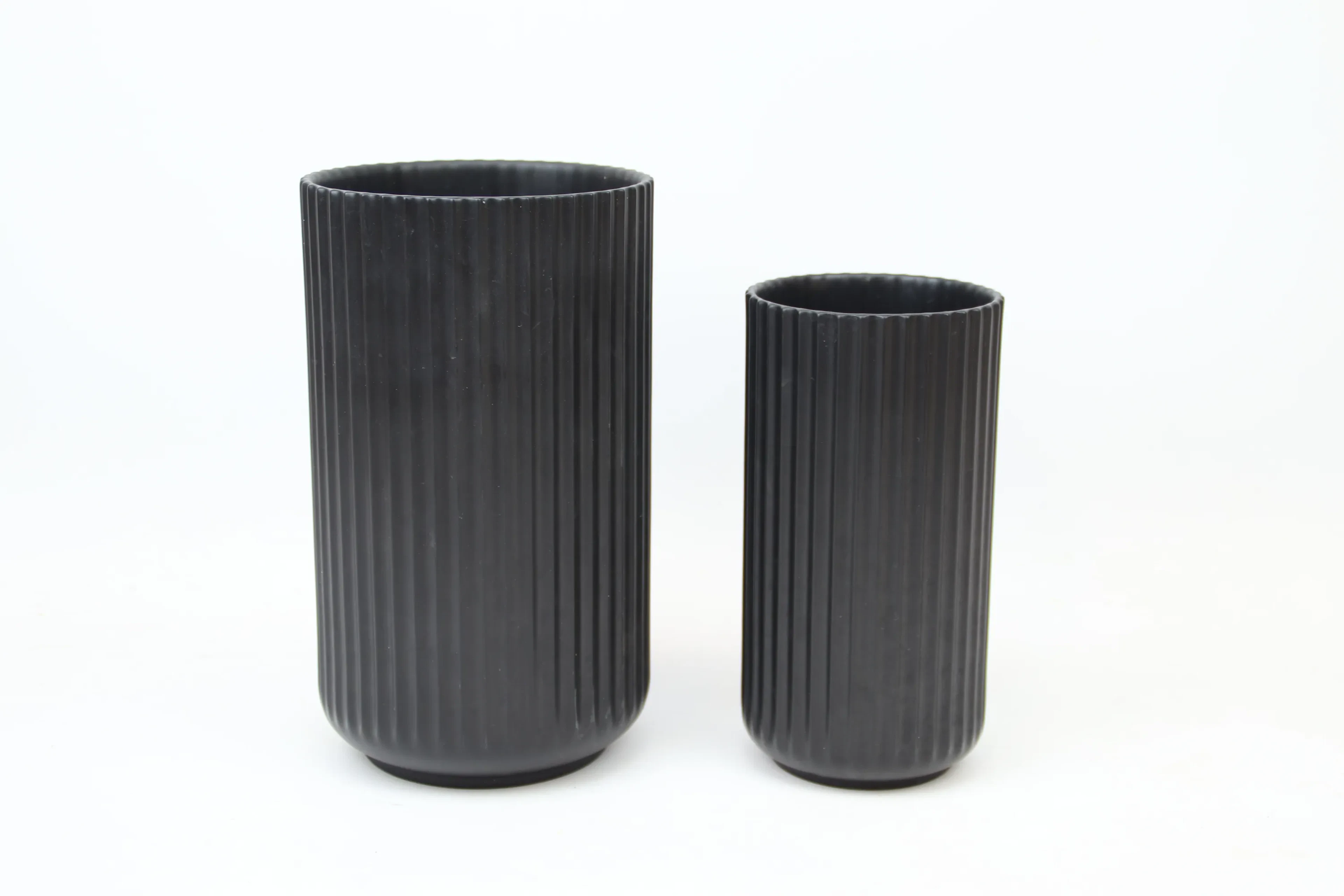 Vasen, 2 Stück, Porzellan, Lyngby Porcelæn, Dänemark.