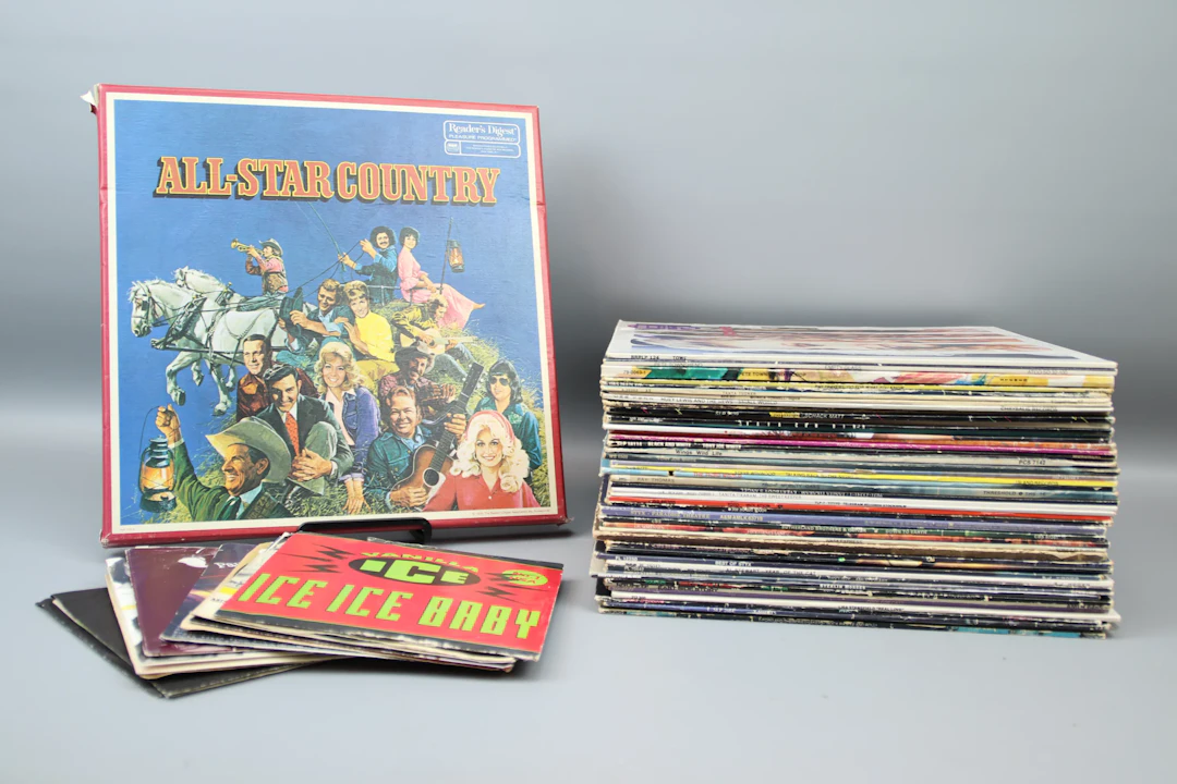 LPs and singles, mixed.