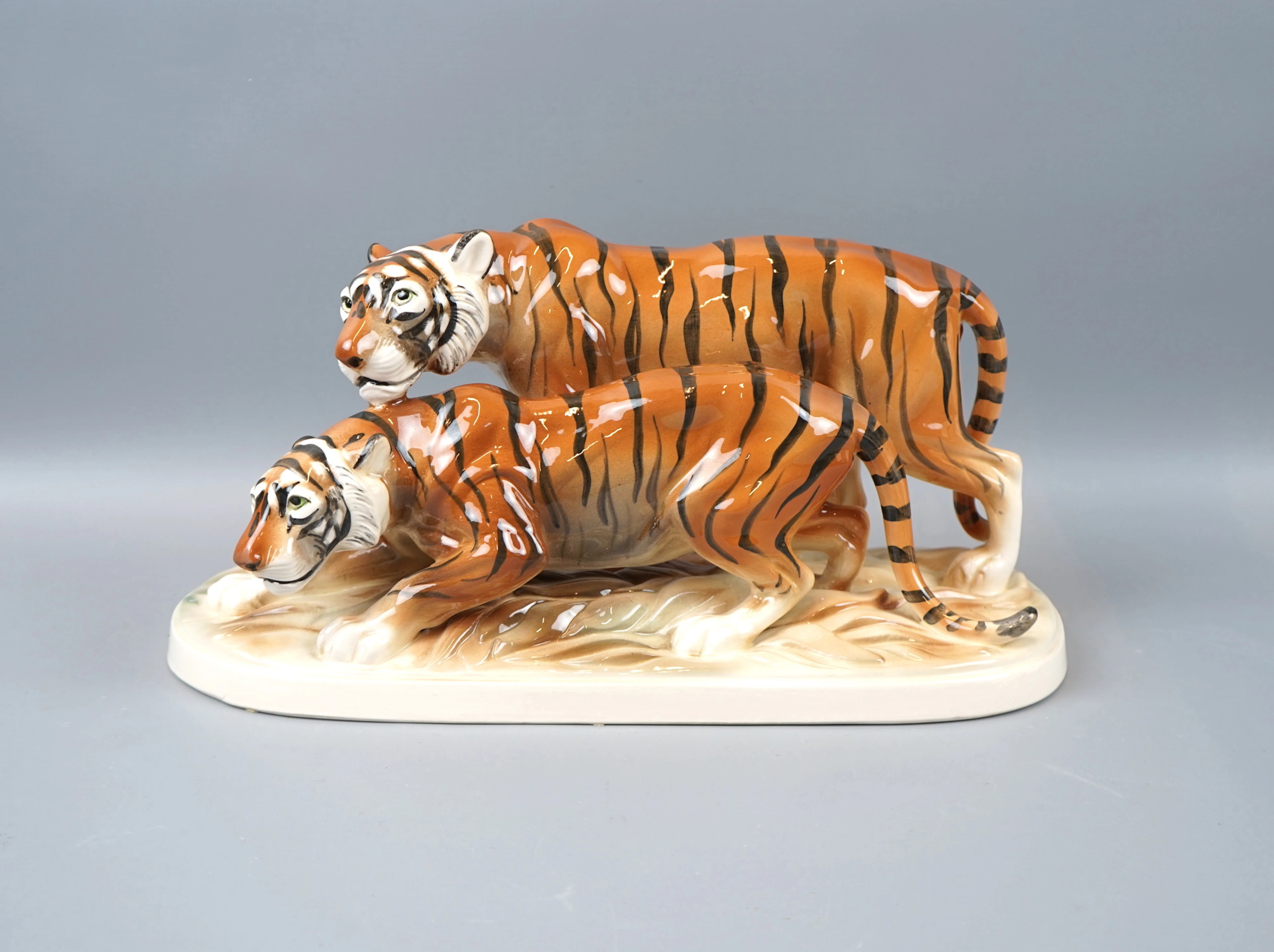 Die Figur, Tiger, Porzellan.