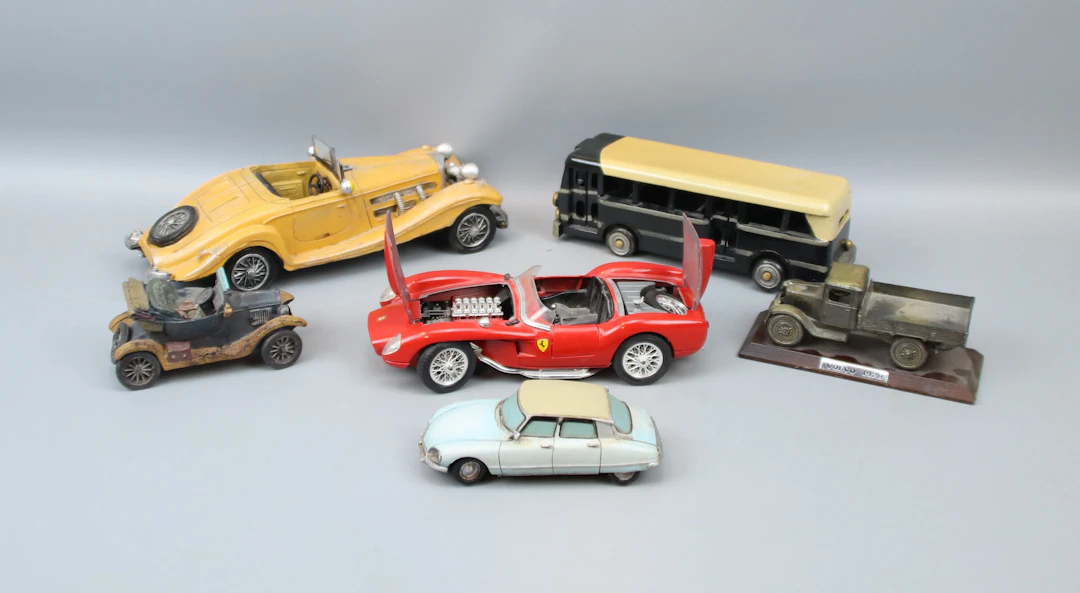 Coches Mpdell, 6 piezas, metálicos, incluyendo Burago.