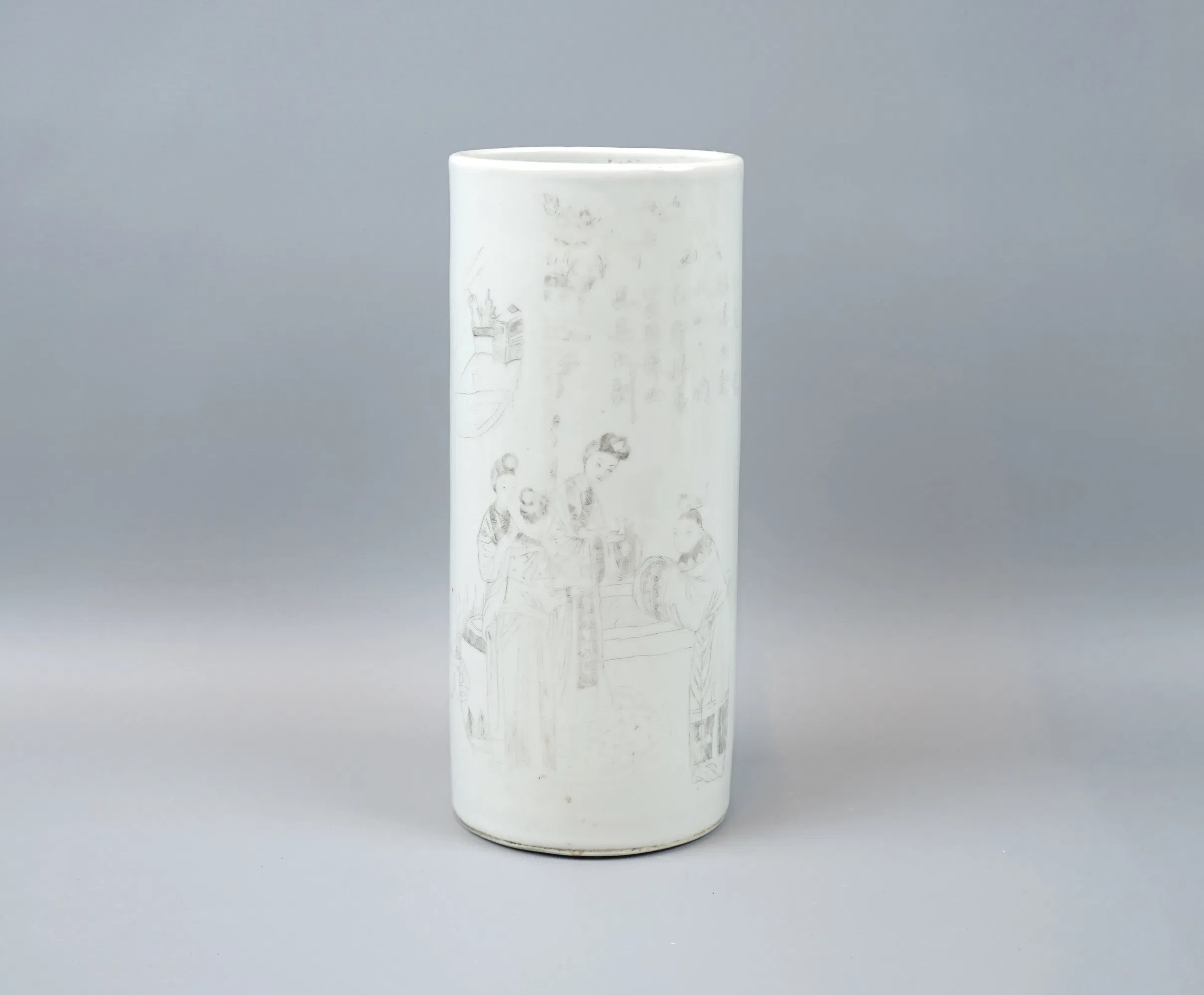 Brush Vas, Porcelain, China.