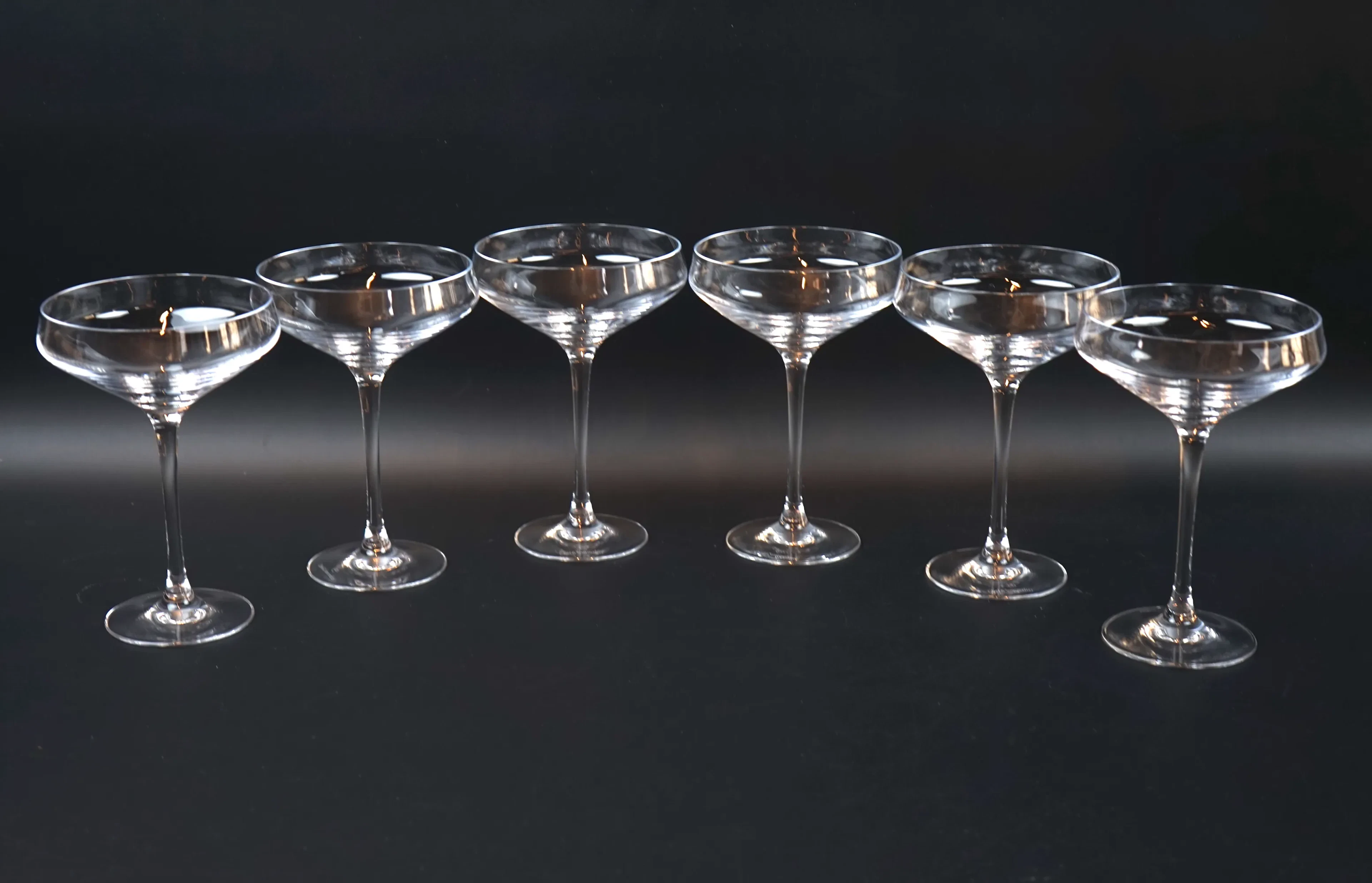 Champagne coupe glasses, 6 pcs, Chef & Sommelier.