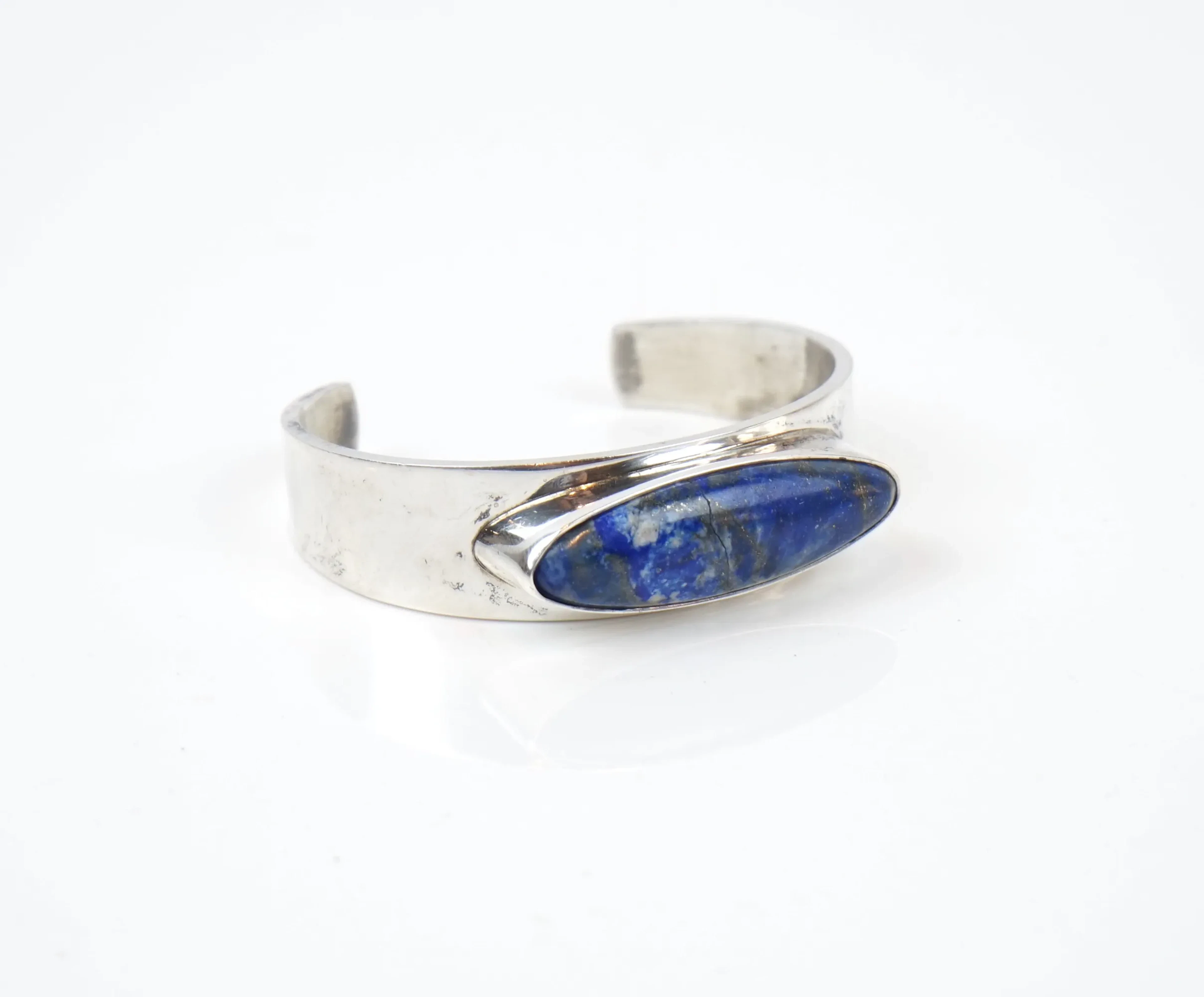 Thor Selzer, Armreif, Sterlingsilber 925 mit Lapislazuli, Dänemark.