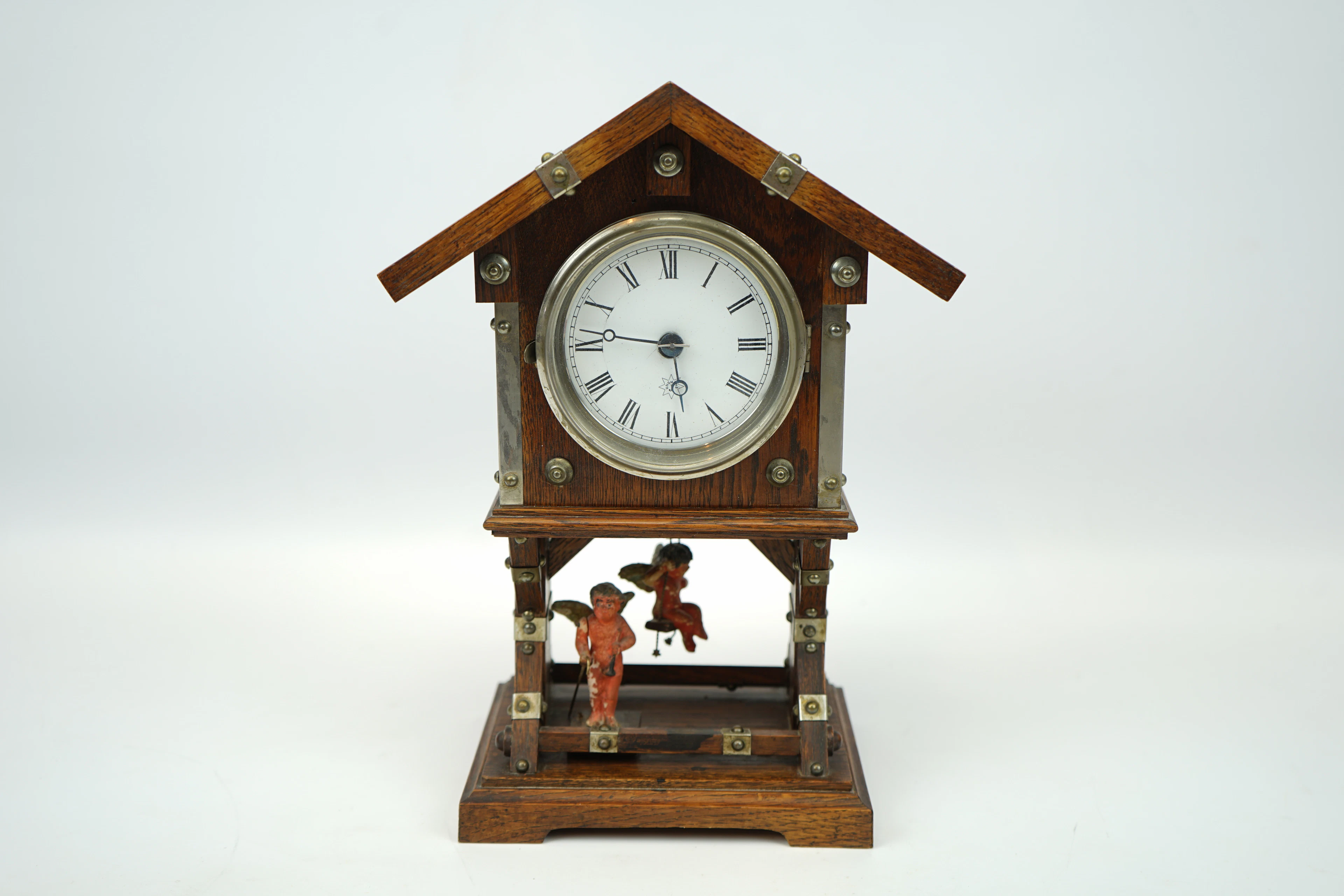 Orologio da tavolo, legno, Junghans, 1900.