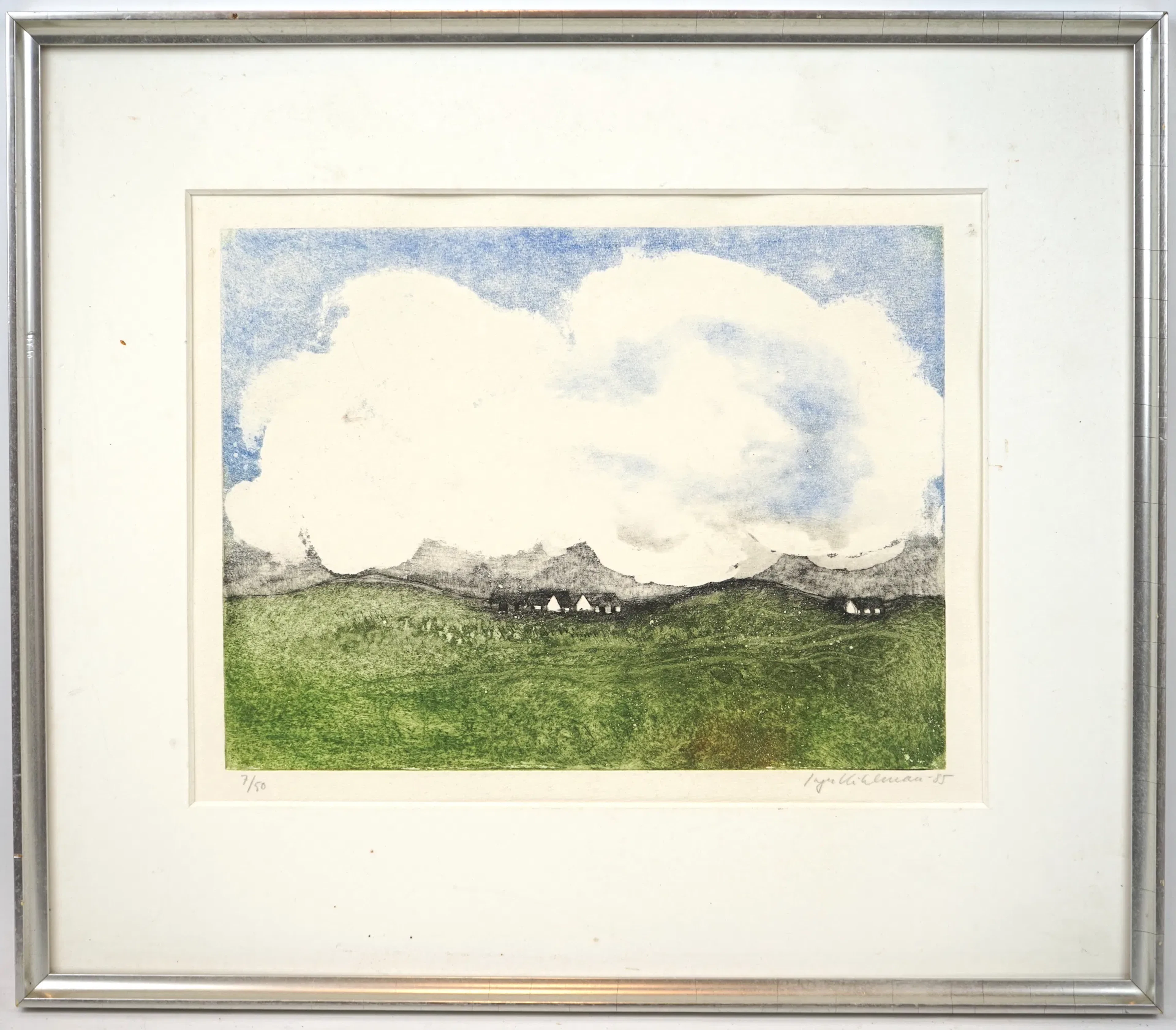 Inger Kihlman, grabado 7/50, firmado, 1985.
