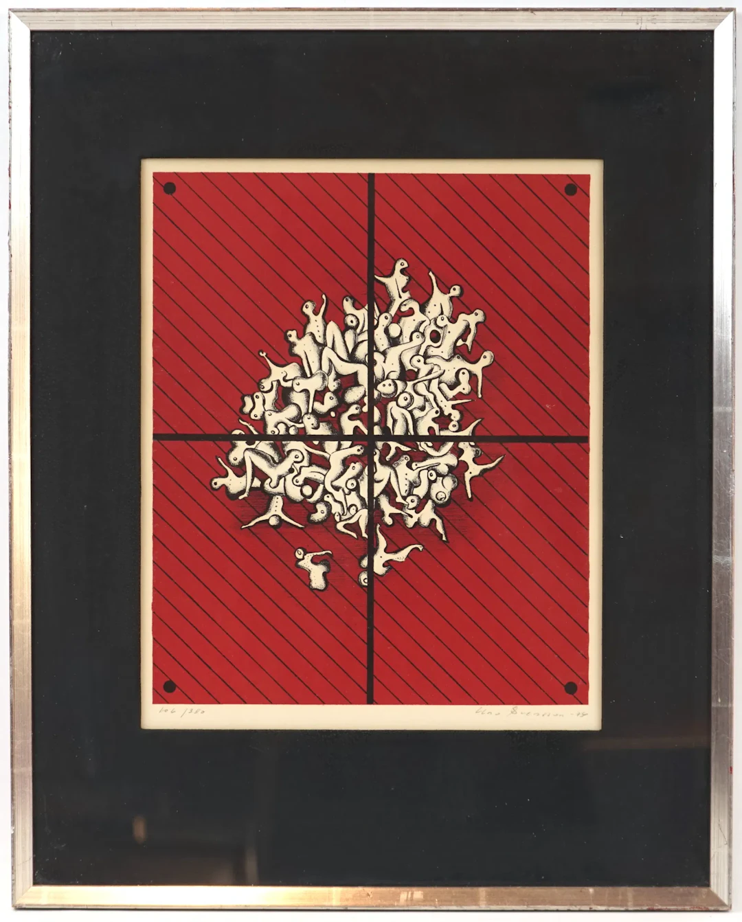 Uno Svensson, litografi 106/380, signerad, 1974.