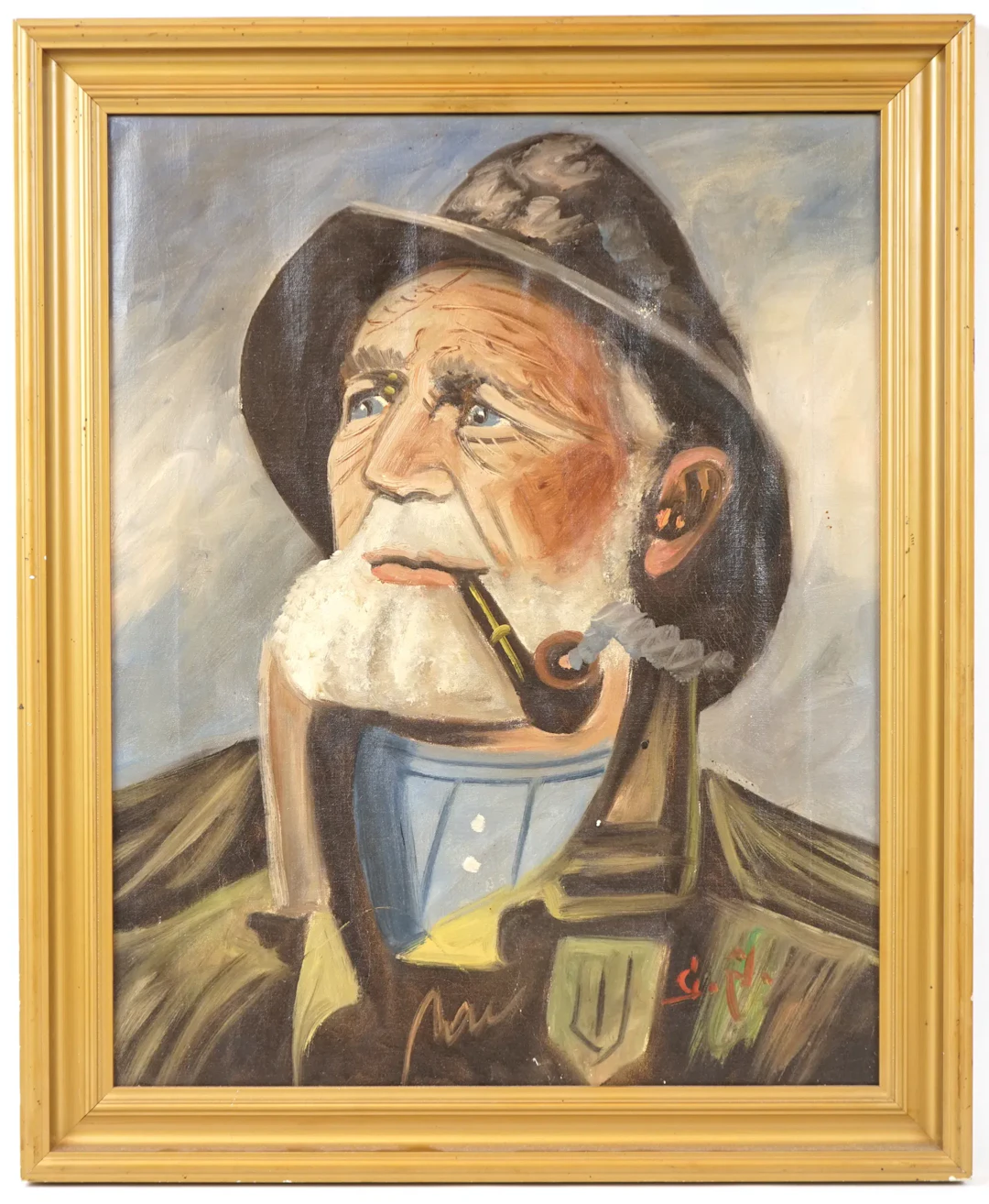 Artista non identificato, olio su tela, firmato.