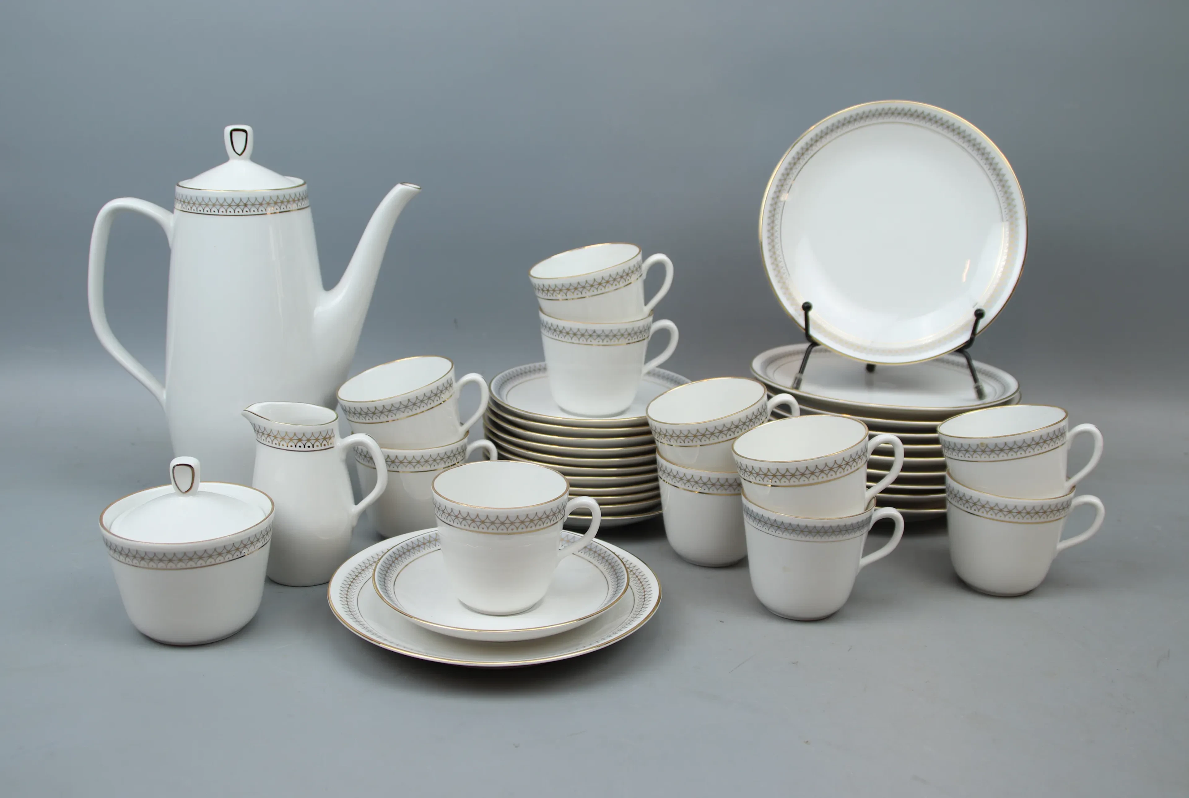 Juego de café, 25 piezas, porcelana, Margot, Rörstrand.