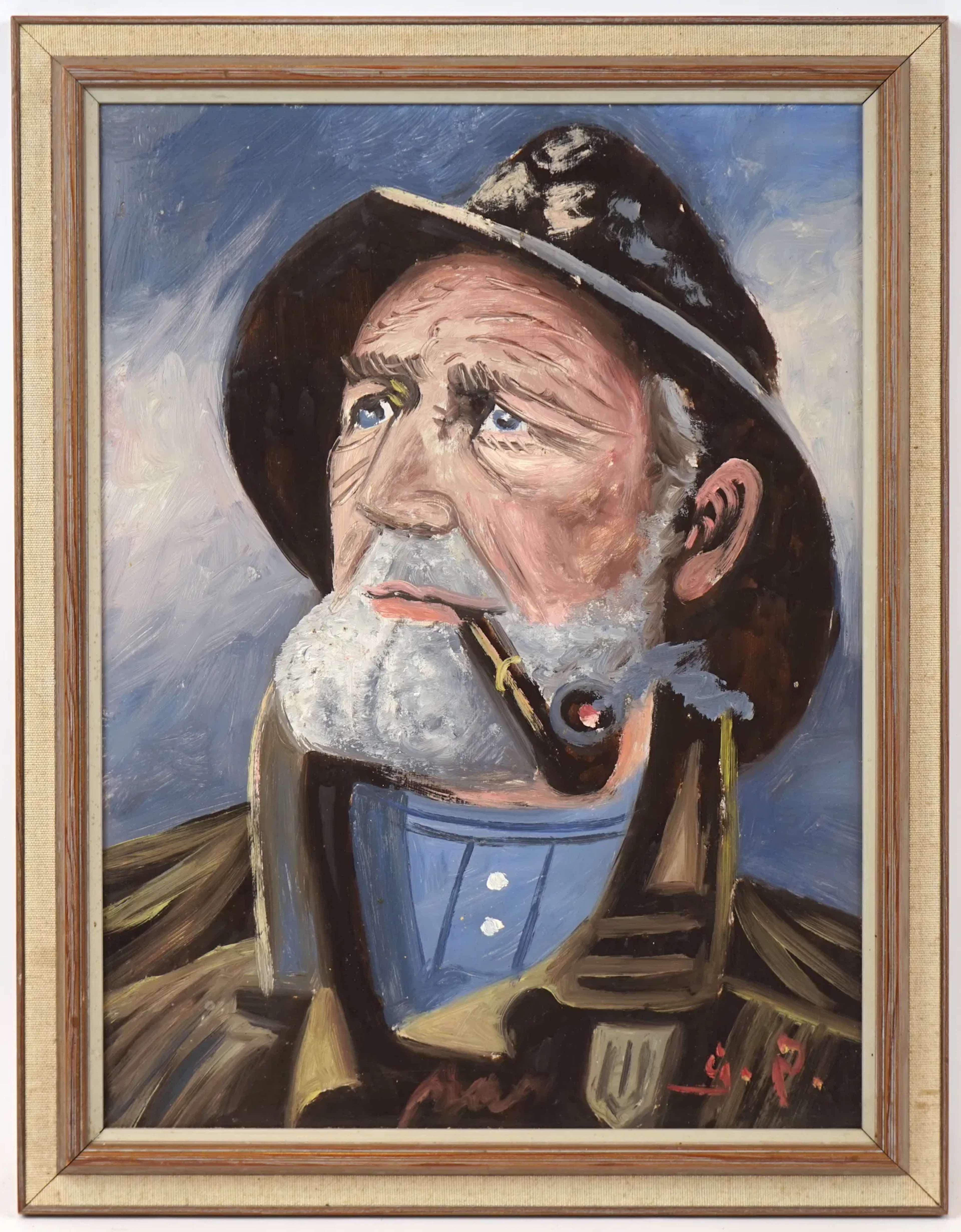 Artista non identificato, olio su tavola, firmato.