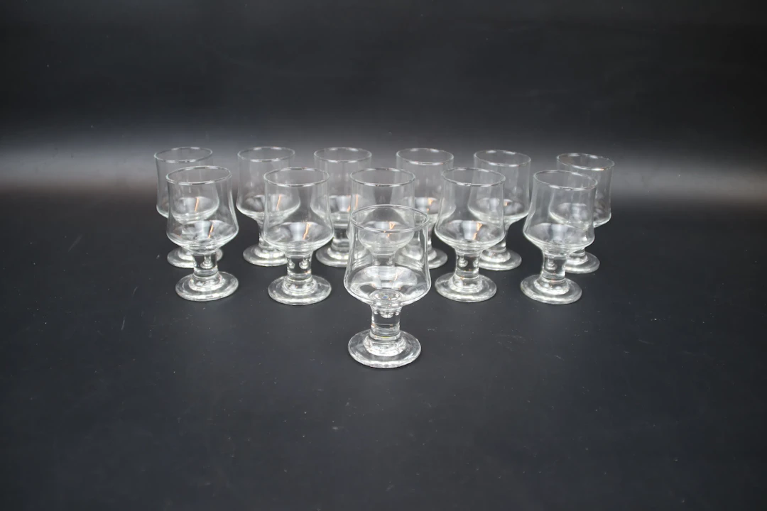 Per Lütken, a 12-piece "Hamlet" glass jar, Holmegaard.