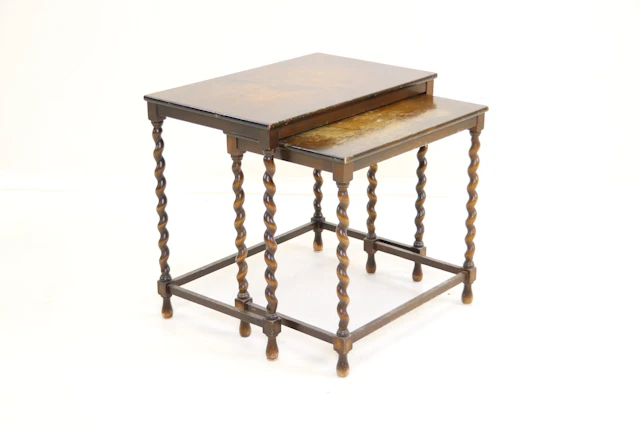 Nesting table, 2 pieces, birch.