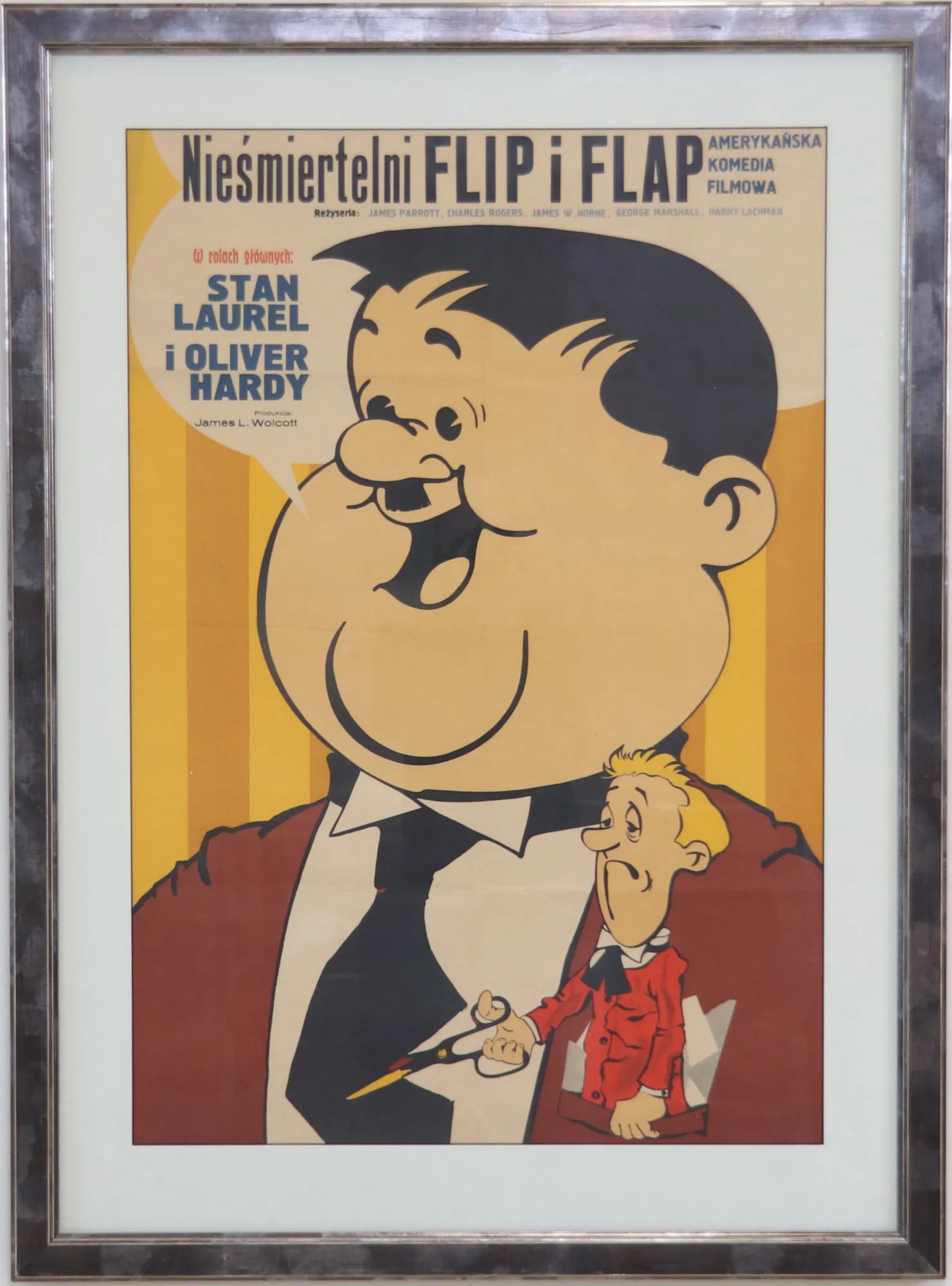 Manifesto cinematografico, Helan & Halvan. "Flip i Flap, testo polacco, anni '70.