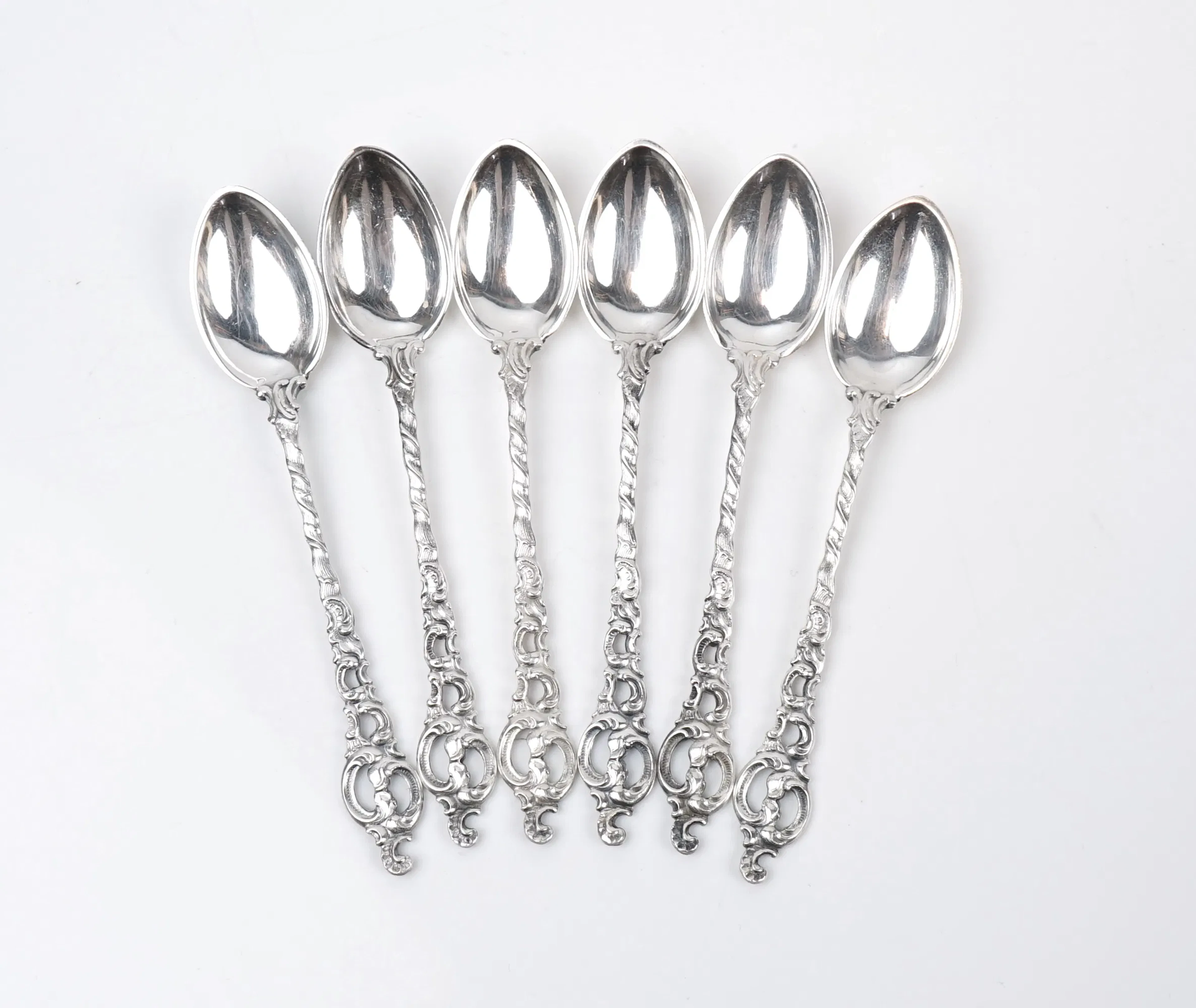 Coffee spoons, 6 pcs, silver 830.