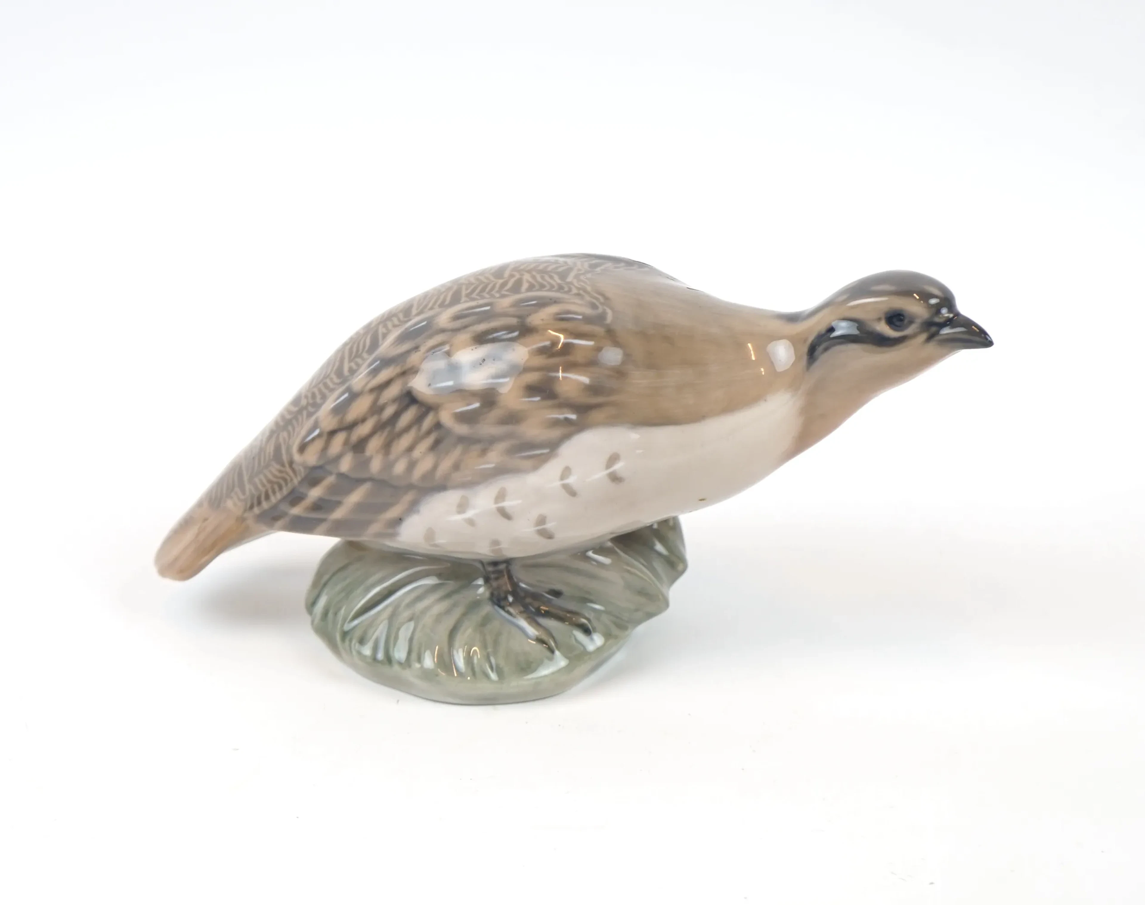 Figur, Wachtel, Porzellan, Royal Copenhagen.