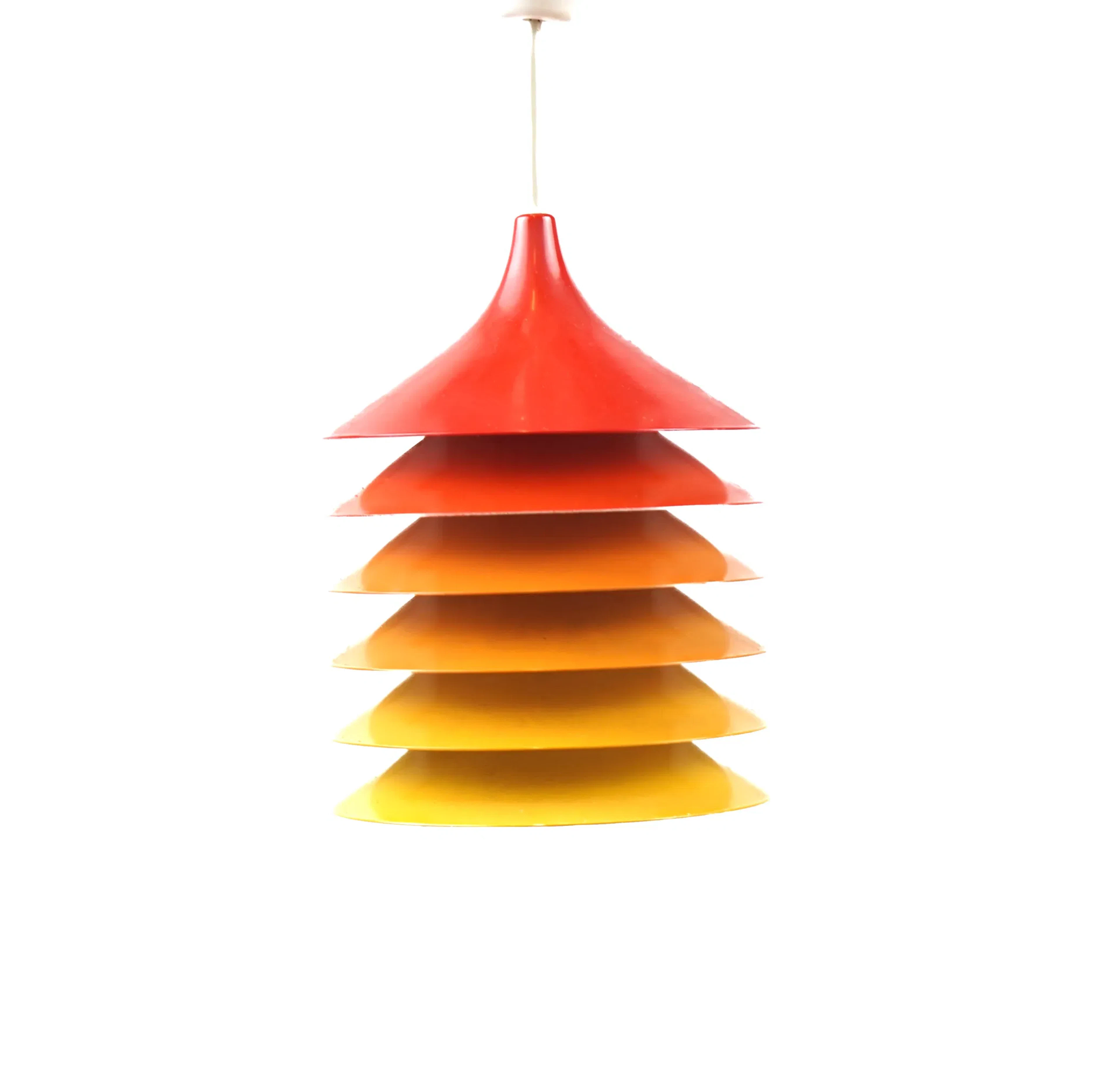 Bent Boysen, taklampa, plåt, ''Duett', IKEA, 1970-tal.