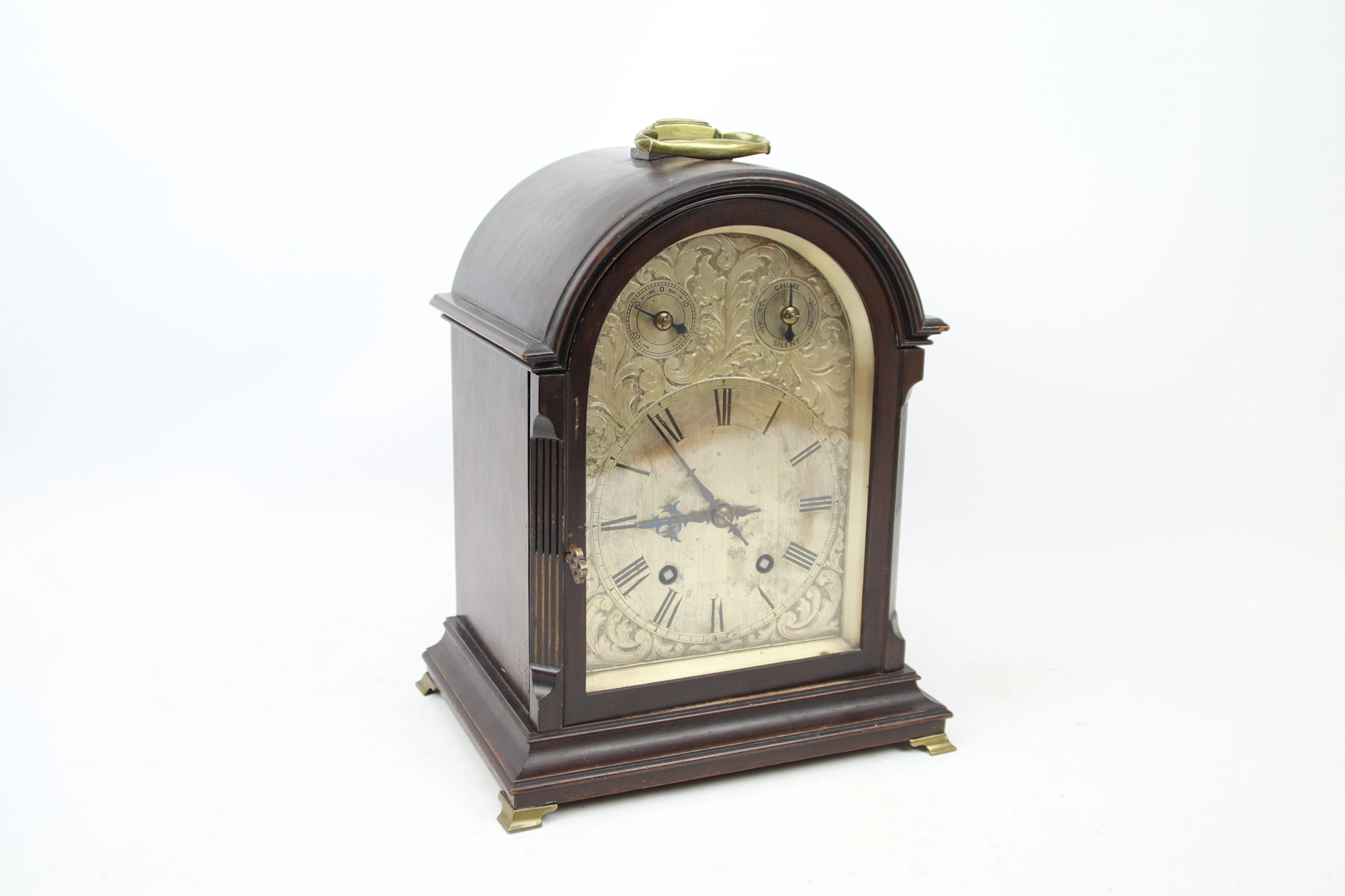 Reloj biblioteca, madera/metal, Winterhalder & Hofmeier, Selva Negra, siglos XIX/XIX.
