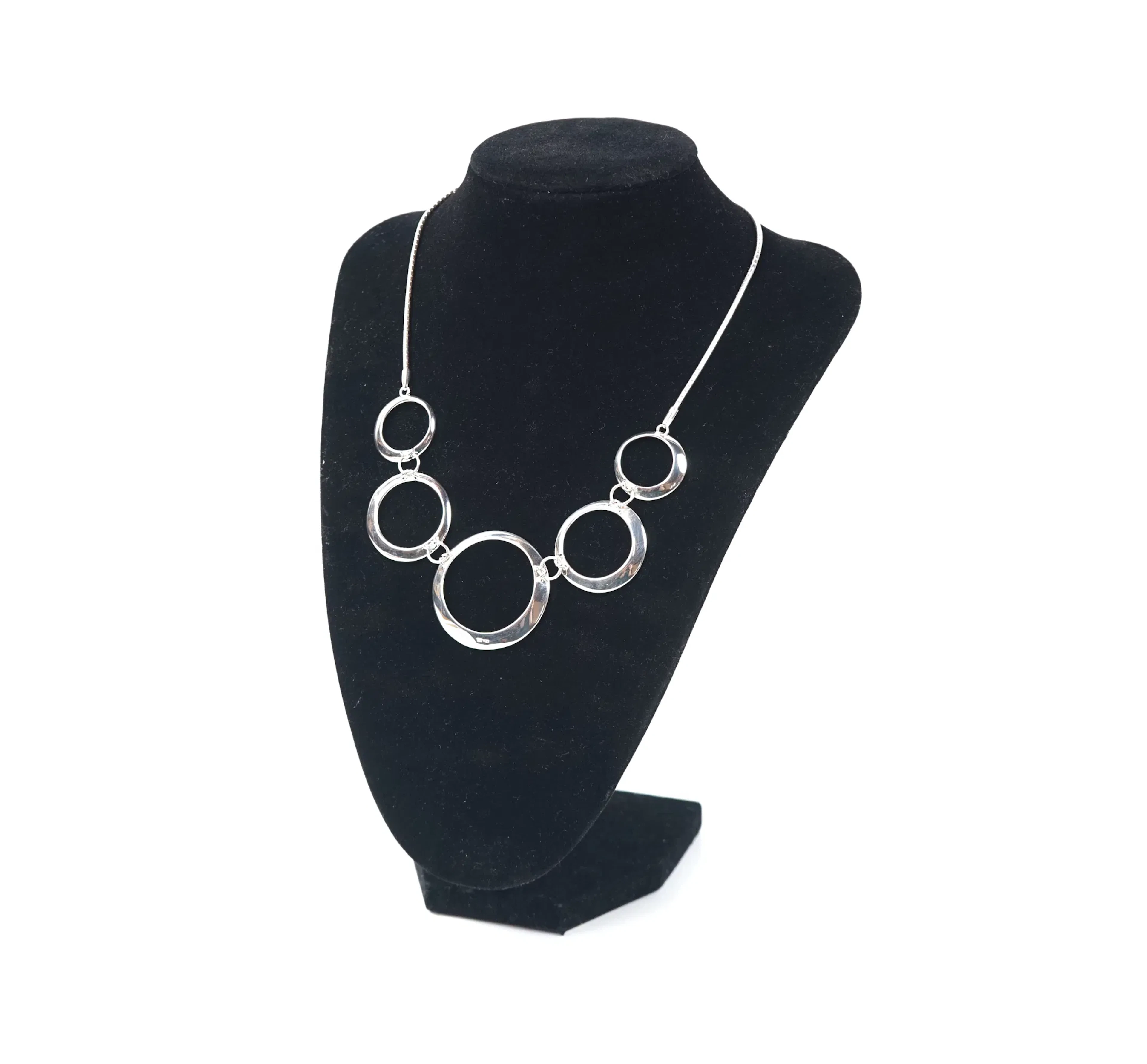 Charbonnier avec lien serpent, argent 925.