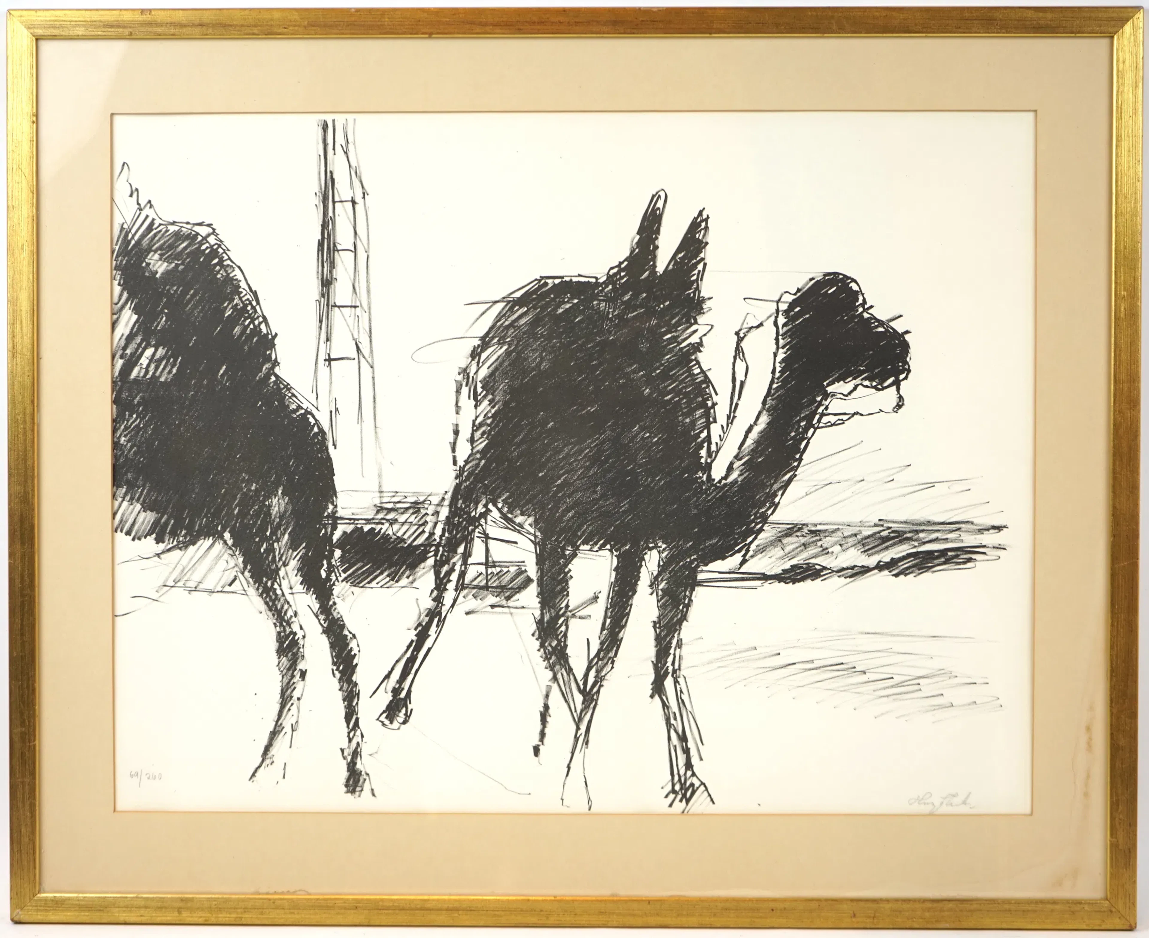 Hugo Zuhr, lithograph 69/260, signed.