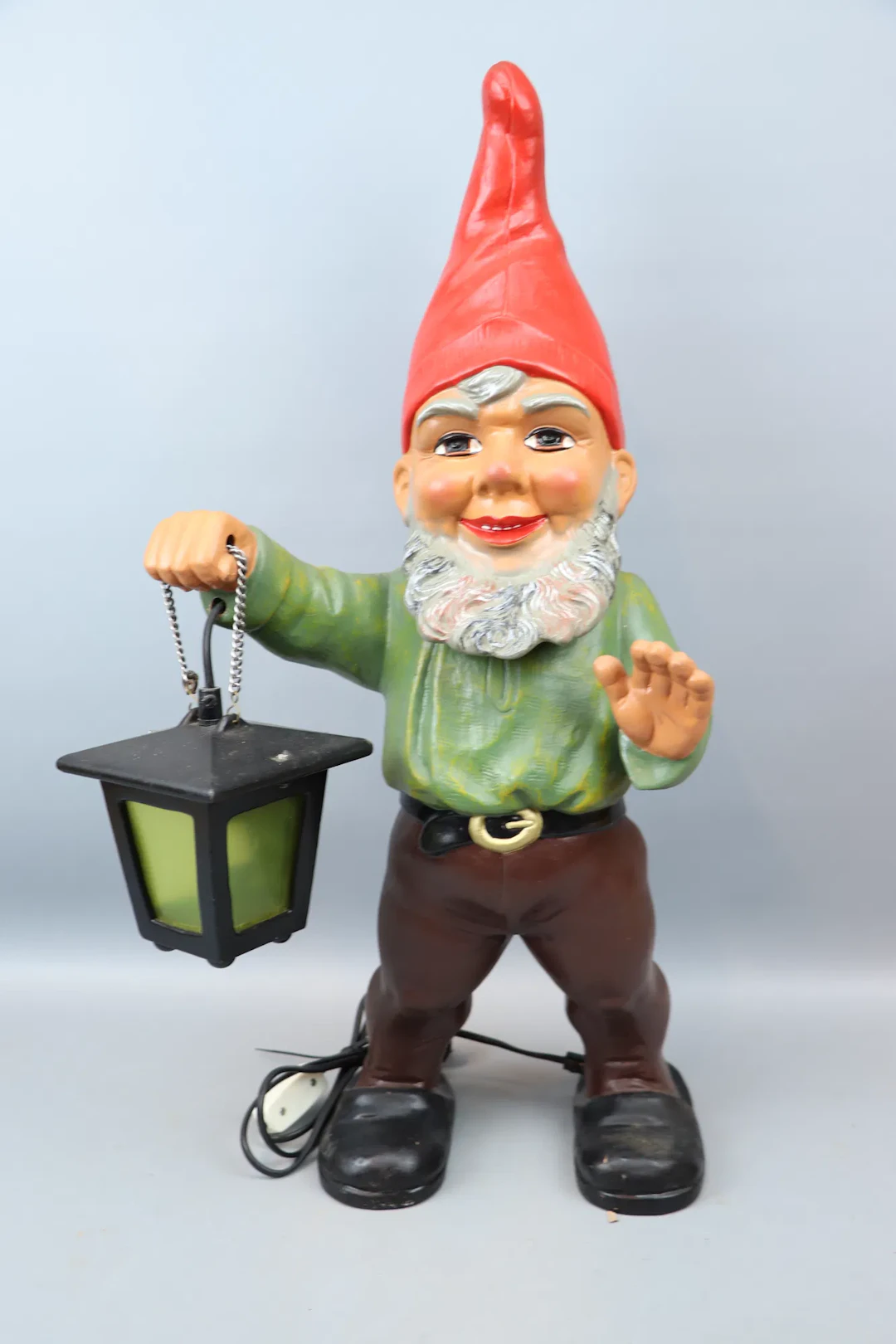 Papá Noel con linterna, modelo de suelo, Heissner.