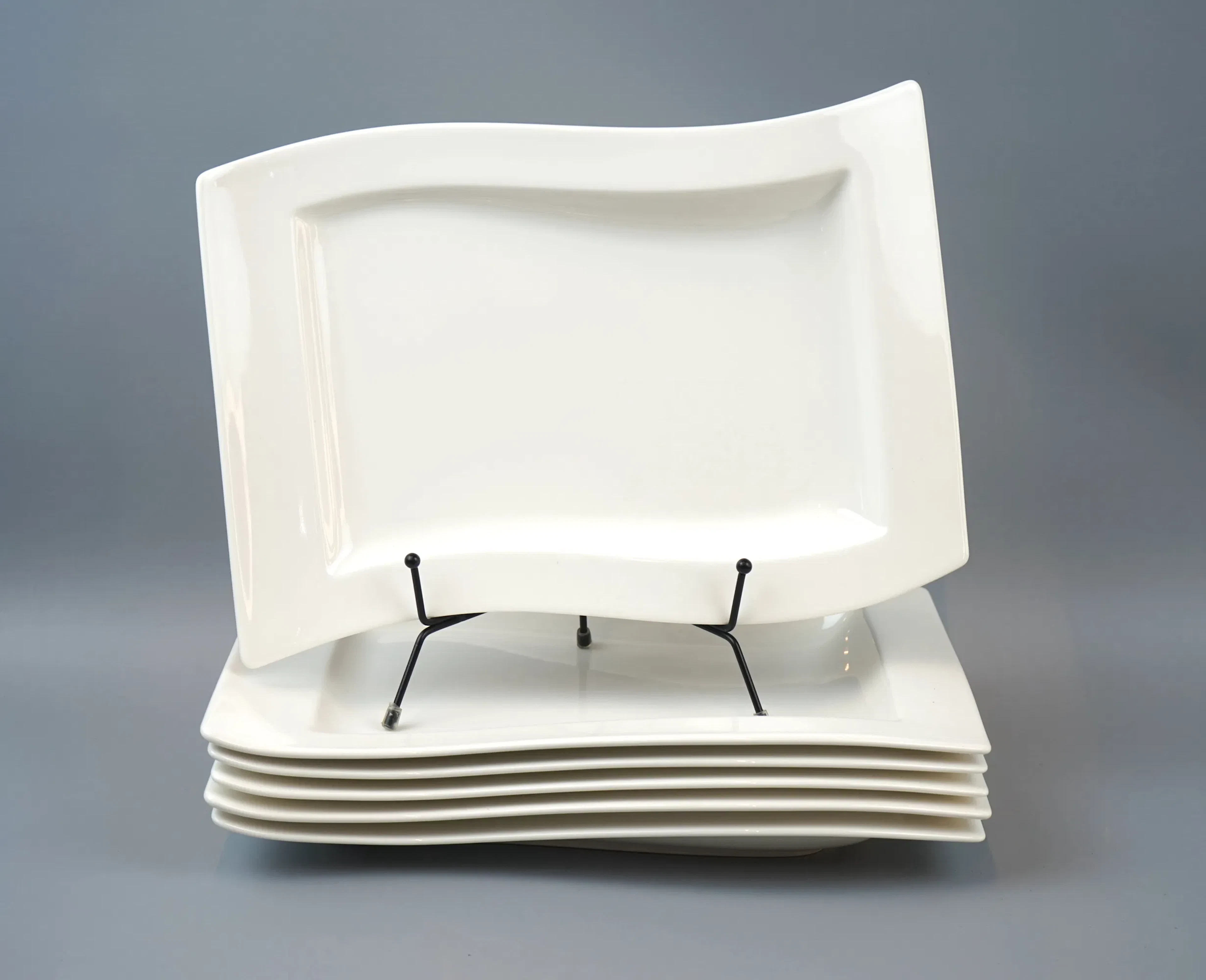 Platos, 6 piezas, porcelana, ''New Wave'', Villeroy & Boch.