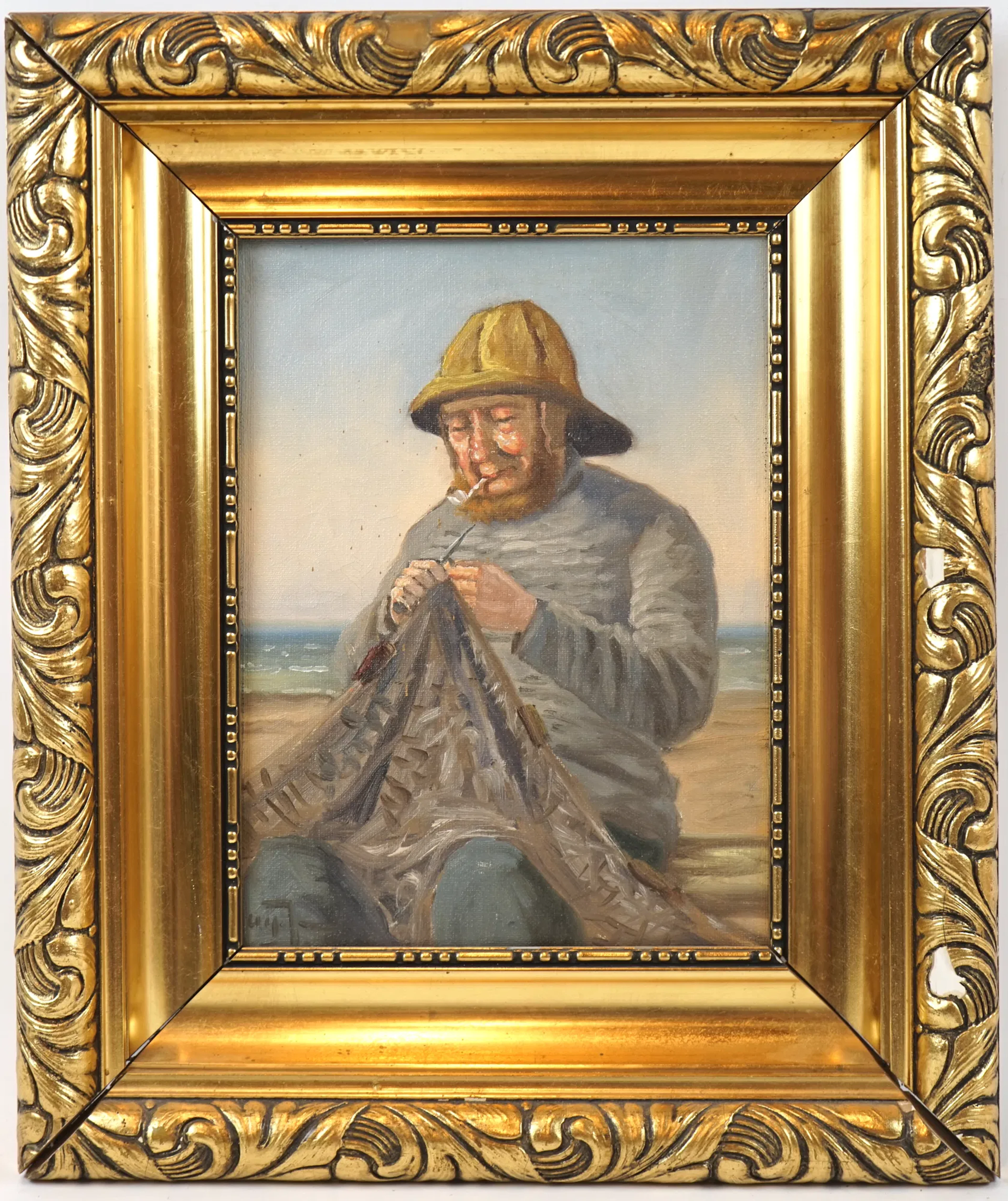 Artista non identificato, olio su tela, firmato.