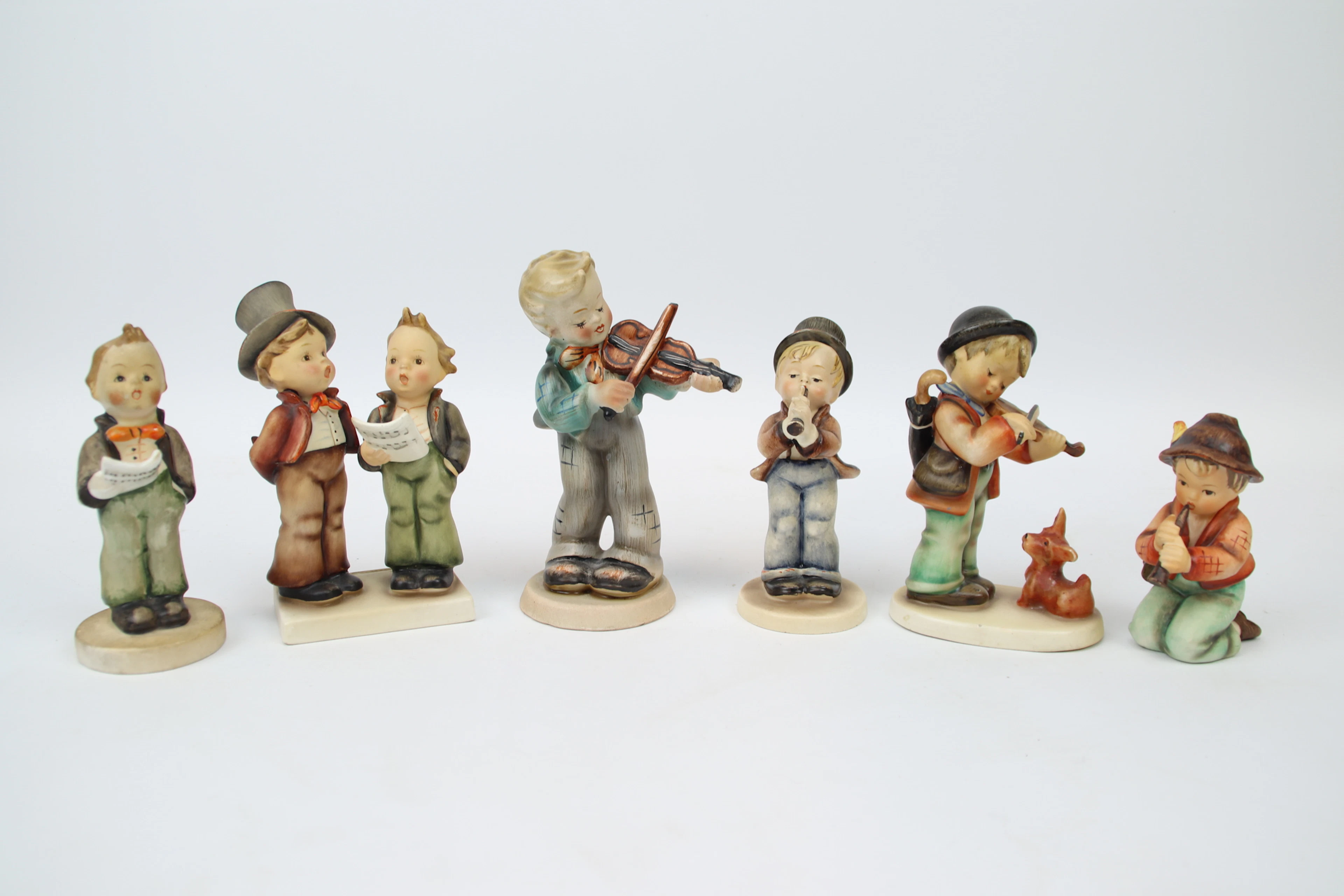 Figurine, 6 porcellane, incluso Goebel.