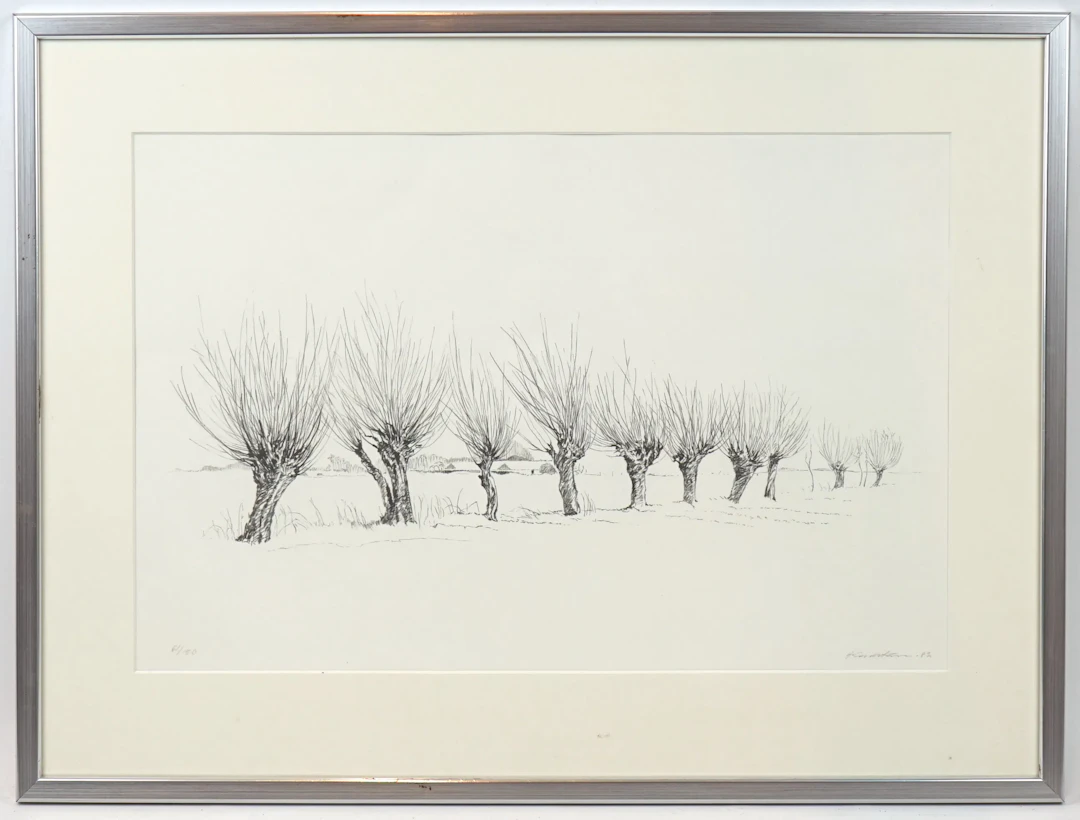 Helge Lundström, lithograph 61/150, signed, 1982.