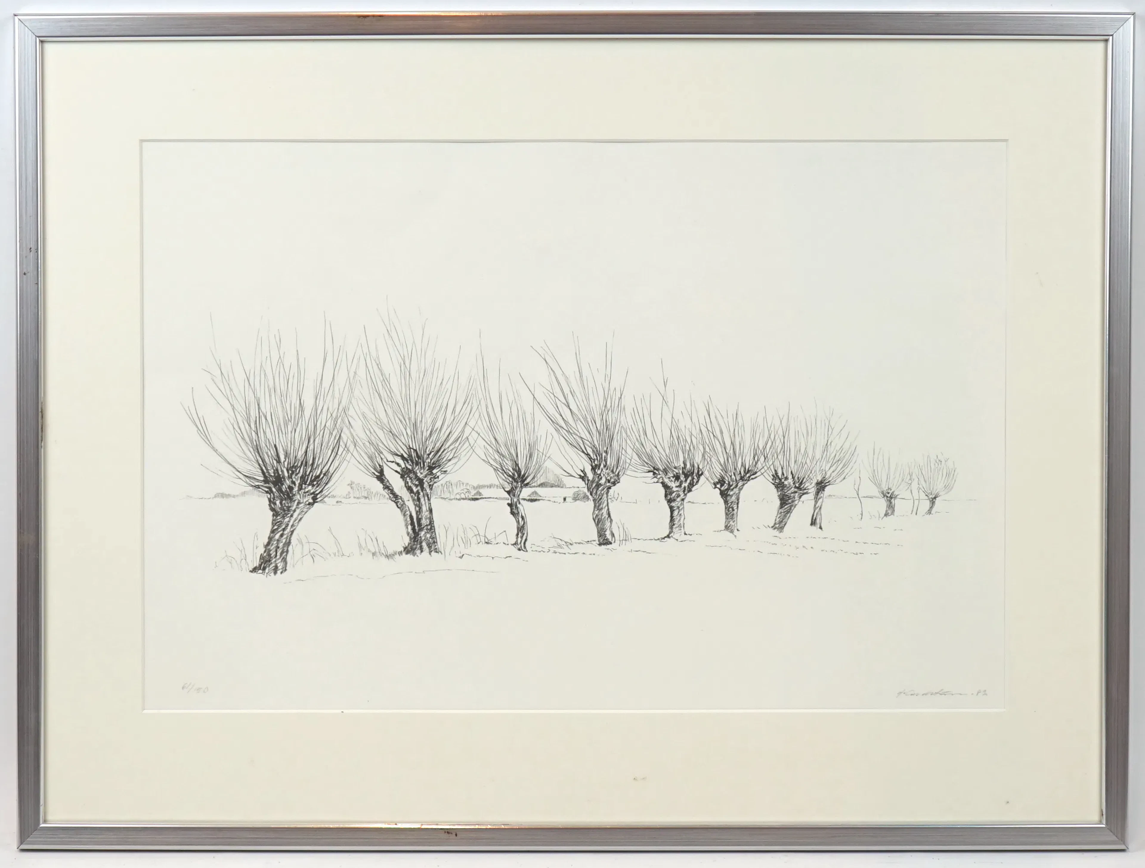 Helge Lundström, lithograph 61/150, signed, 1982.