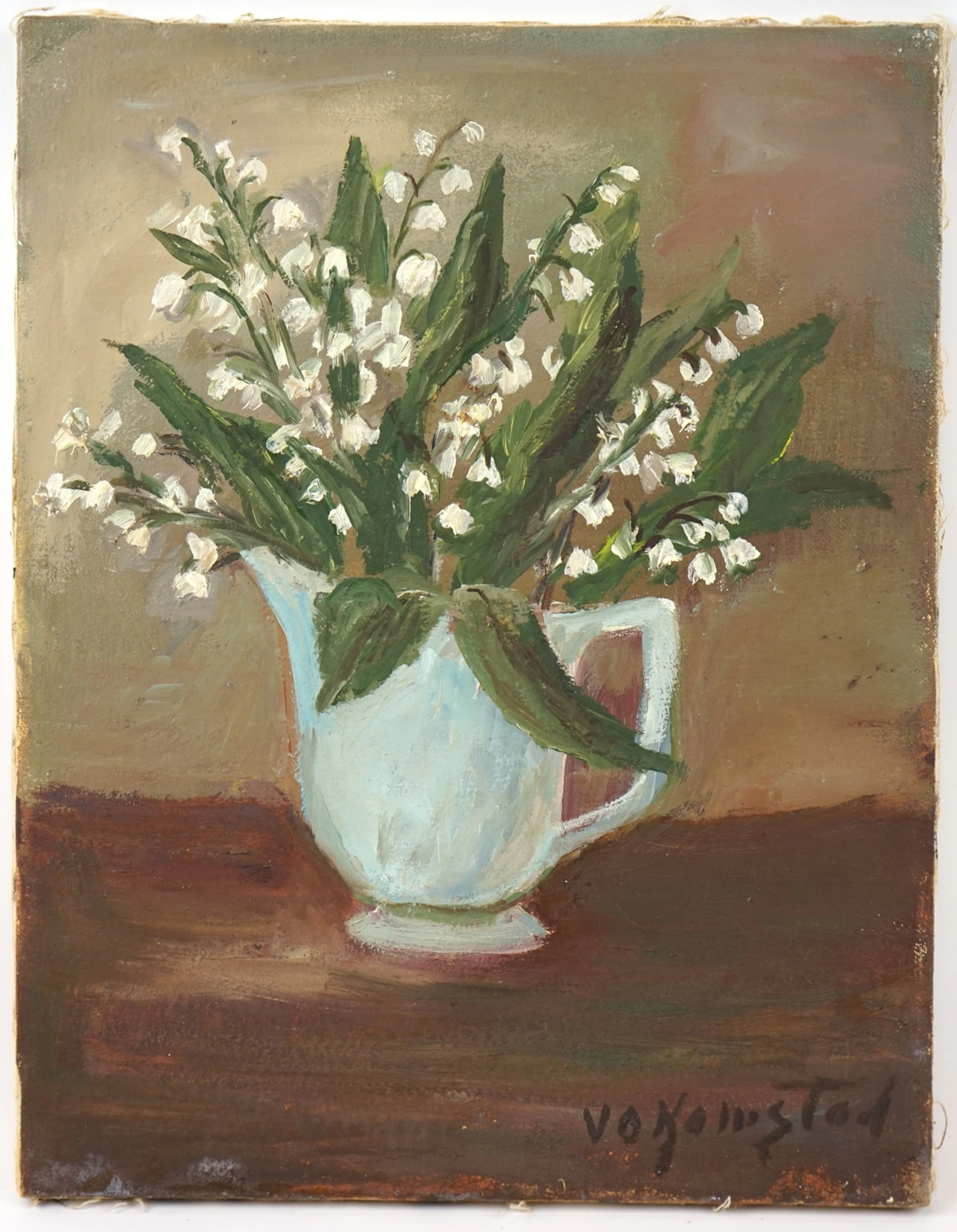 Valerie Olsson Komstad, oil on canvas, signed.