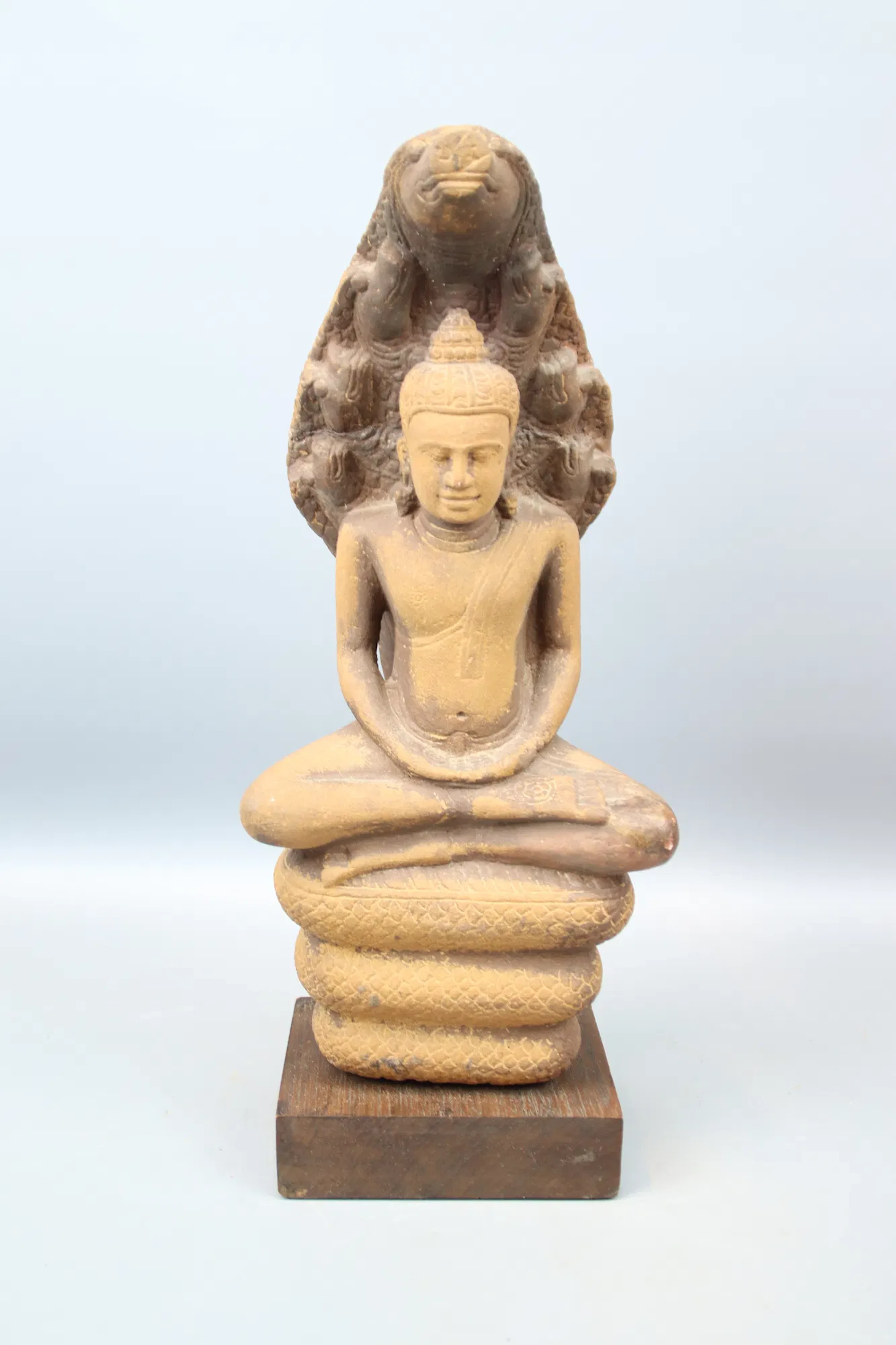 Bouddha, sculpture, céramique.