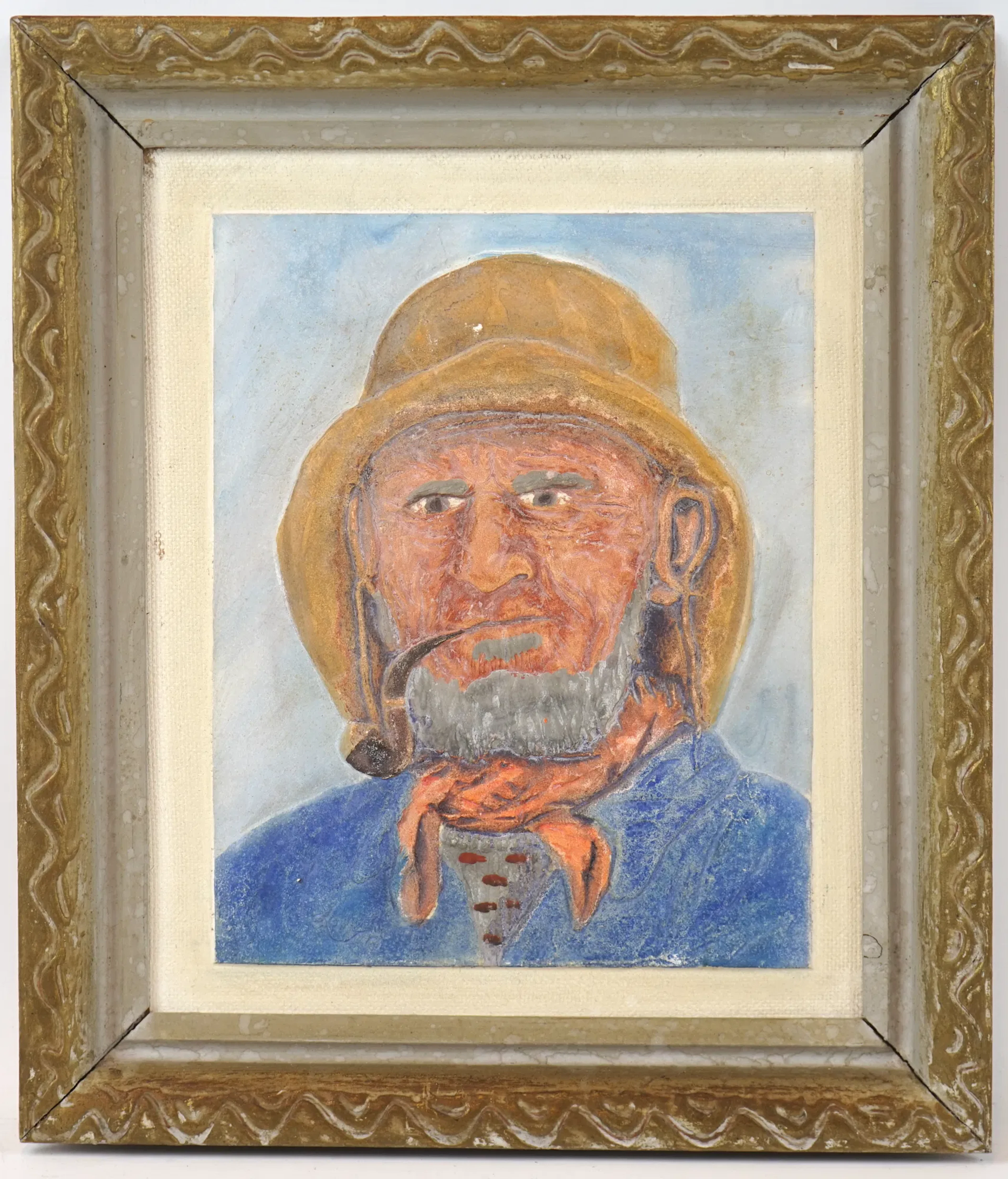 Artista non identificato, rilievo dipinto, non firmato.