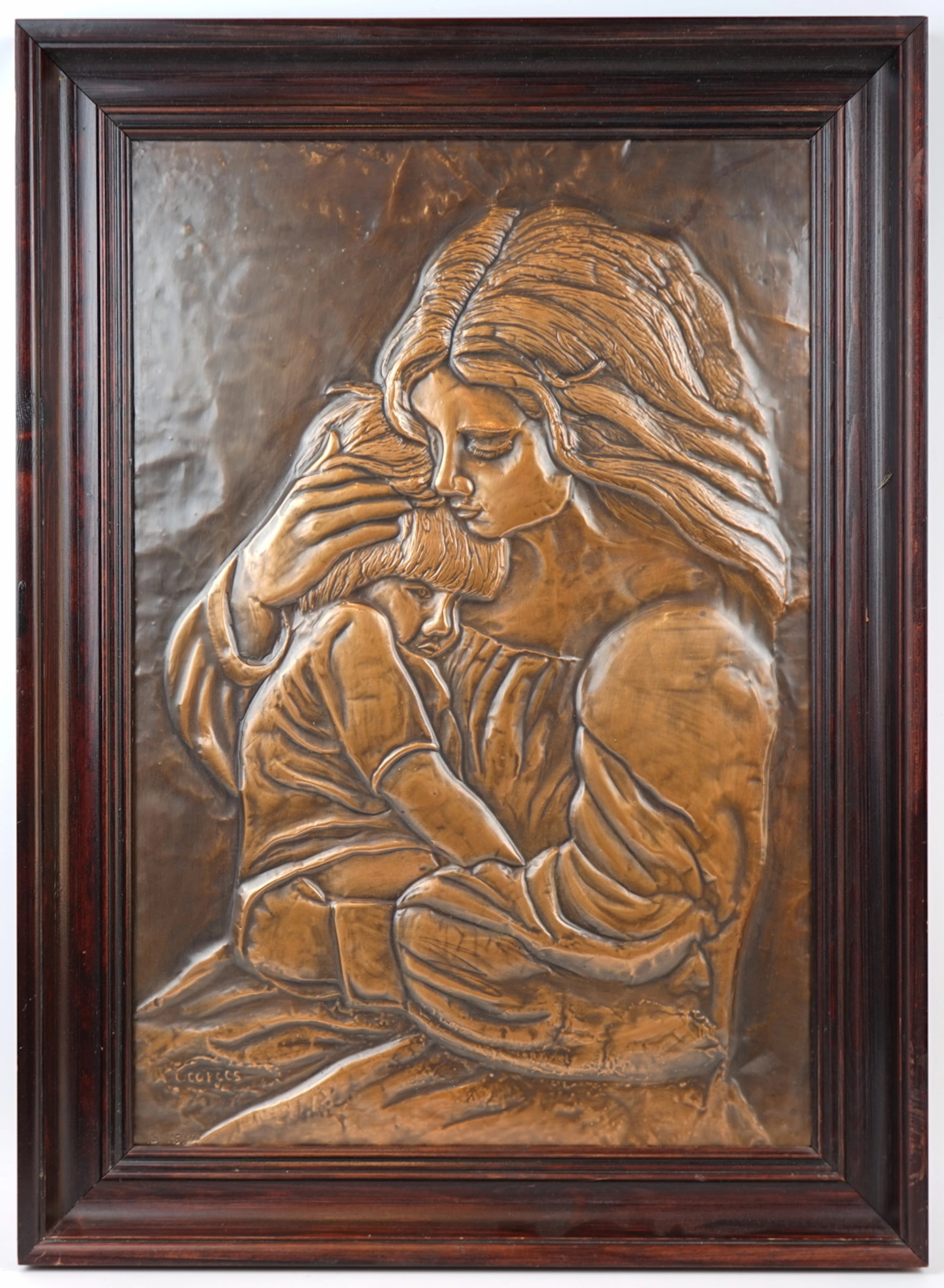 Georges Proestos, ''Modern'', cobre nº 195/500, firmado en cobre