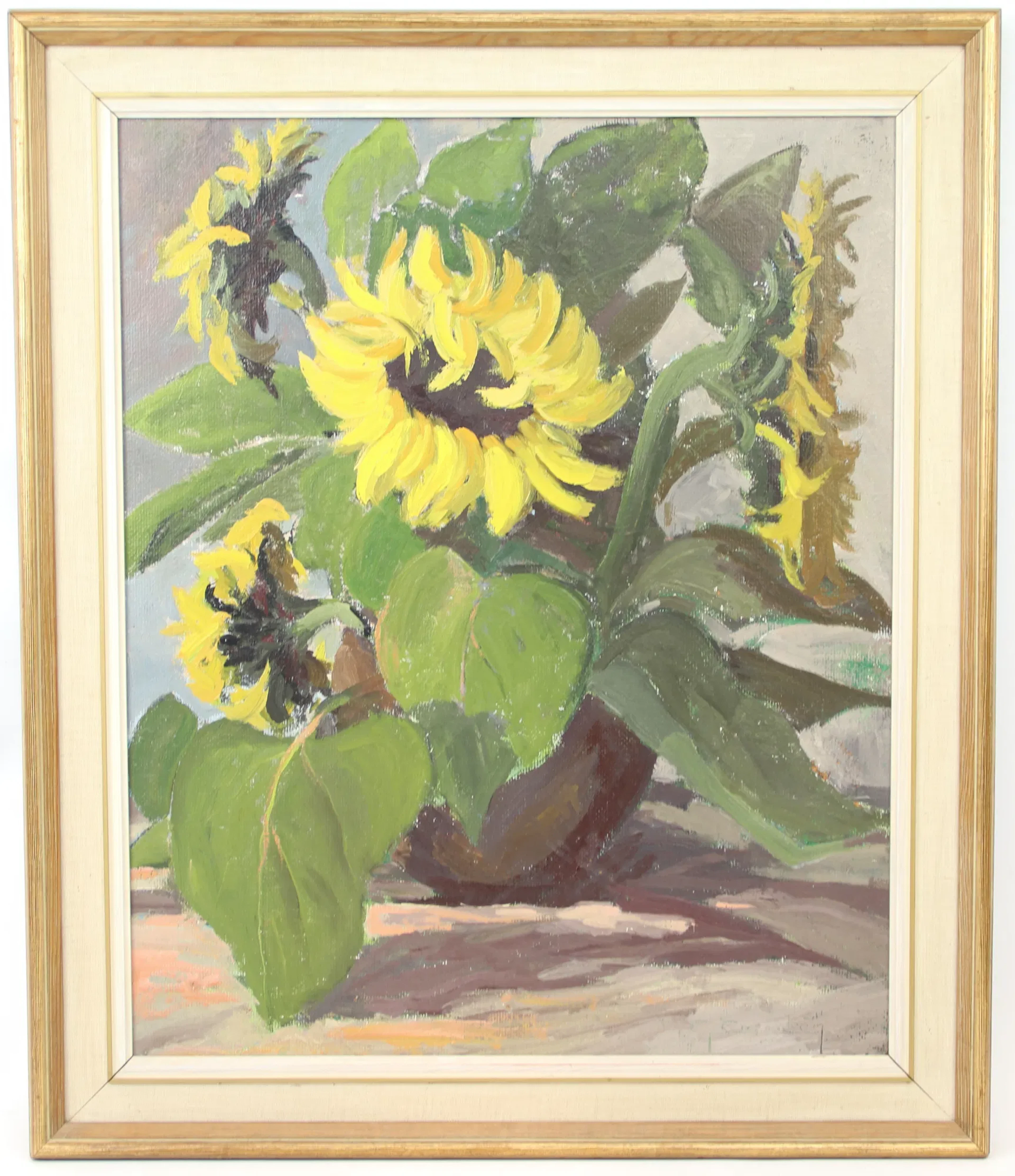 Artista non identificato, olio su tavola, firmato in modo indistinto.