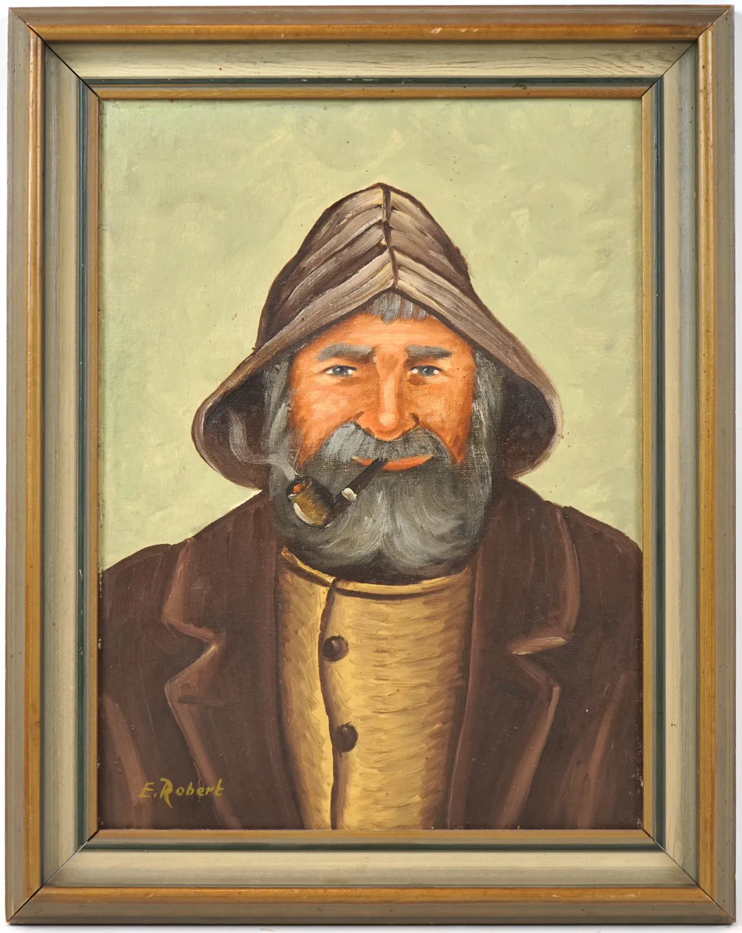 Artista non identificato, olio su tela, firmato E.Robert.