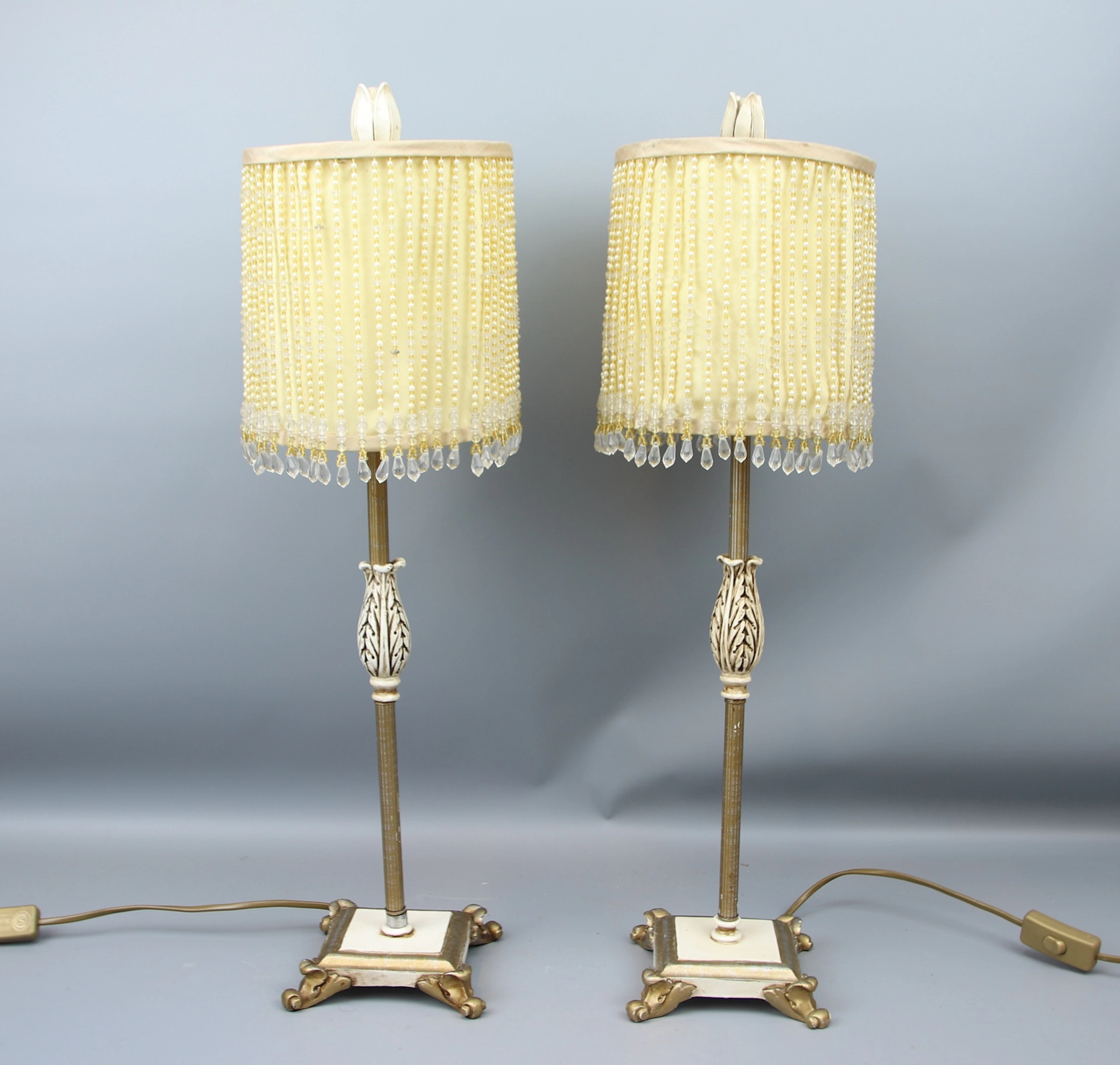 Lampes de table, une paire, métal/matériaux artistiques, contemporains.