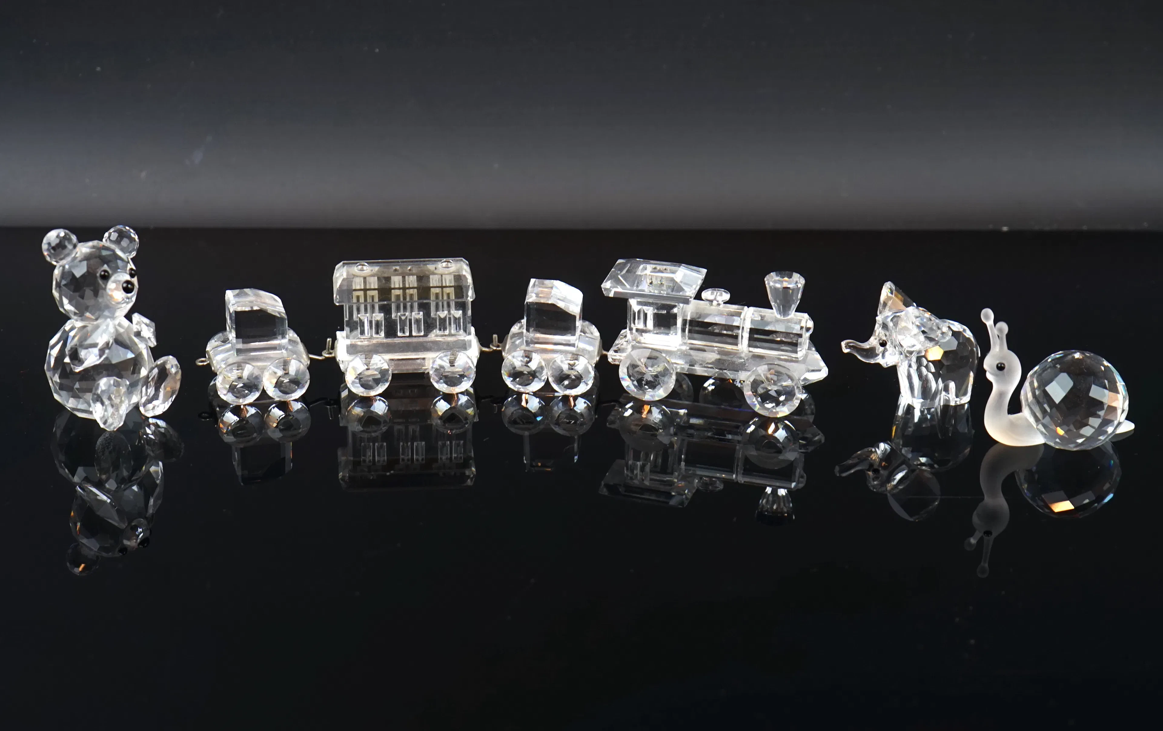 Figuriner, 4 st, glas, Swarovski