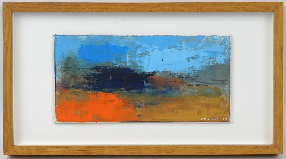 Páll Sólnes, mixed media, signed, 2019.