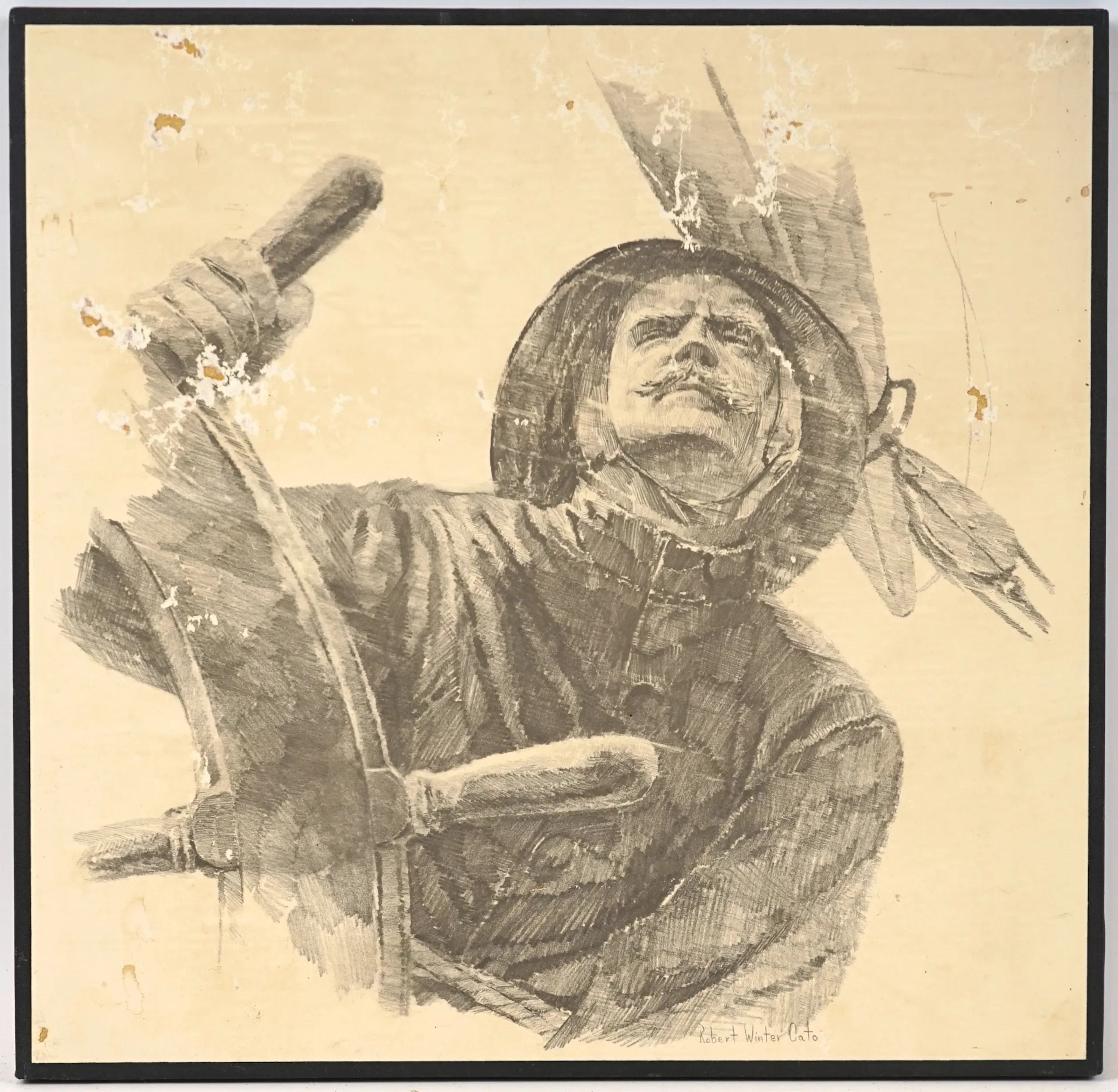 Artista non identificato, stampa a bordo, Robert Winter Cato.