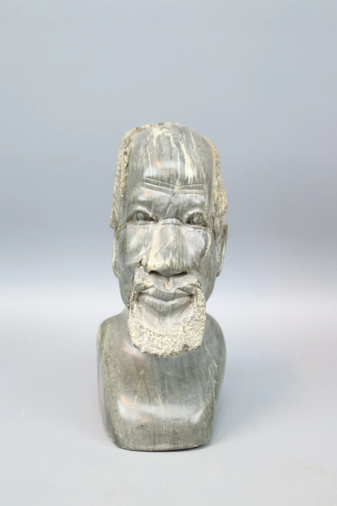 Stone bust, African, soapstone.