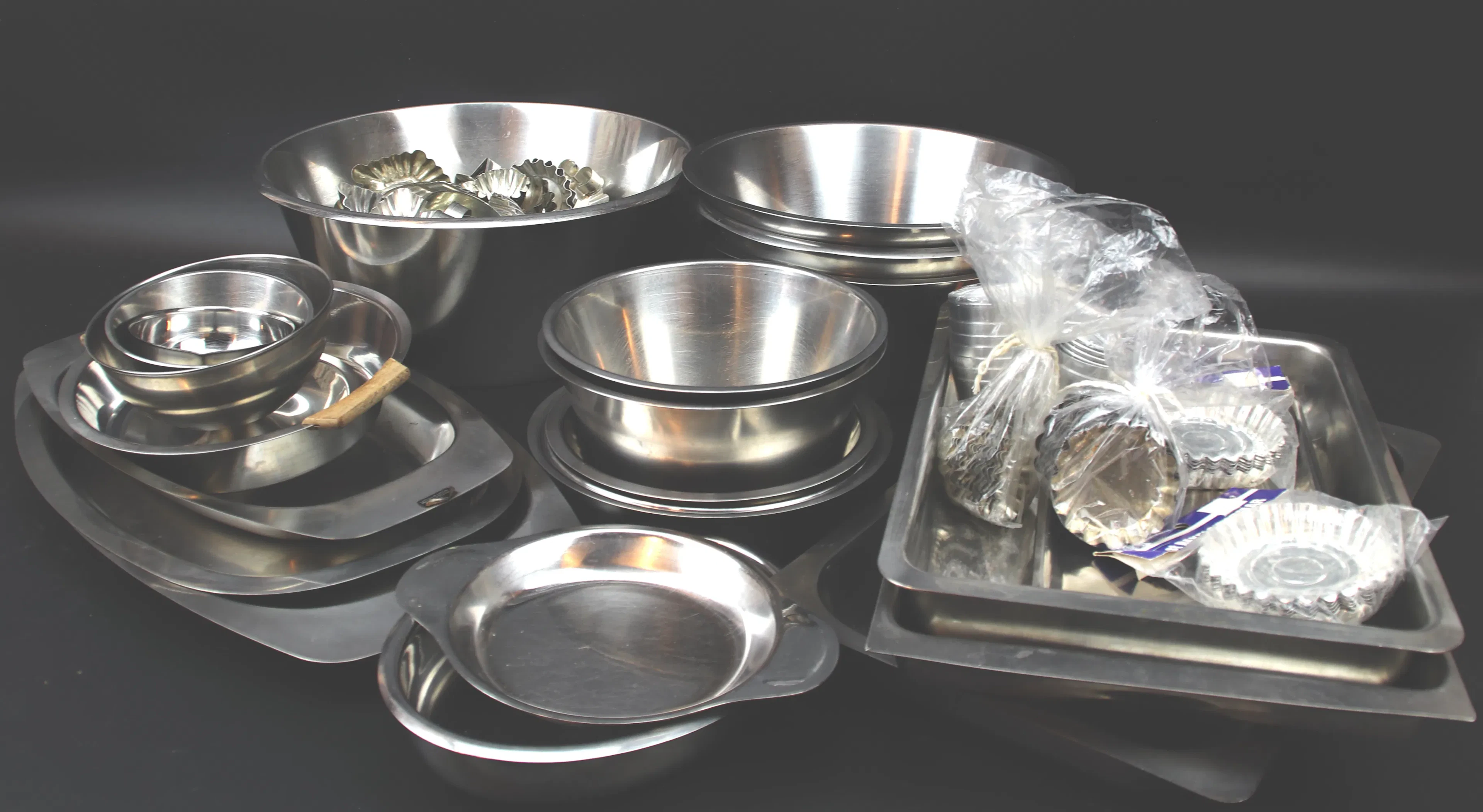 Stainless steel, one batch.