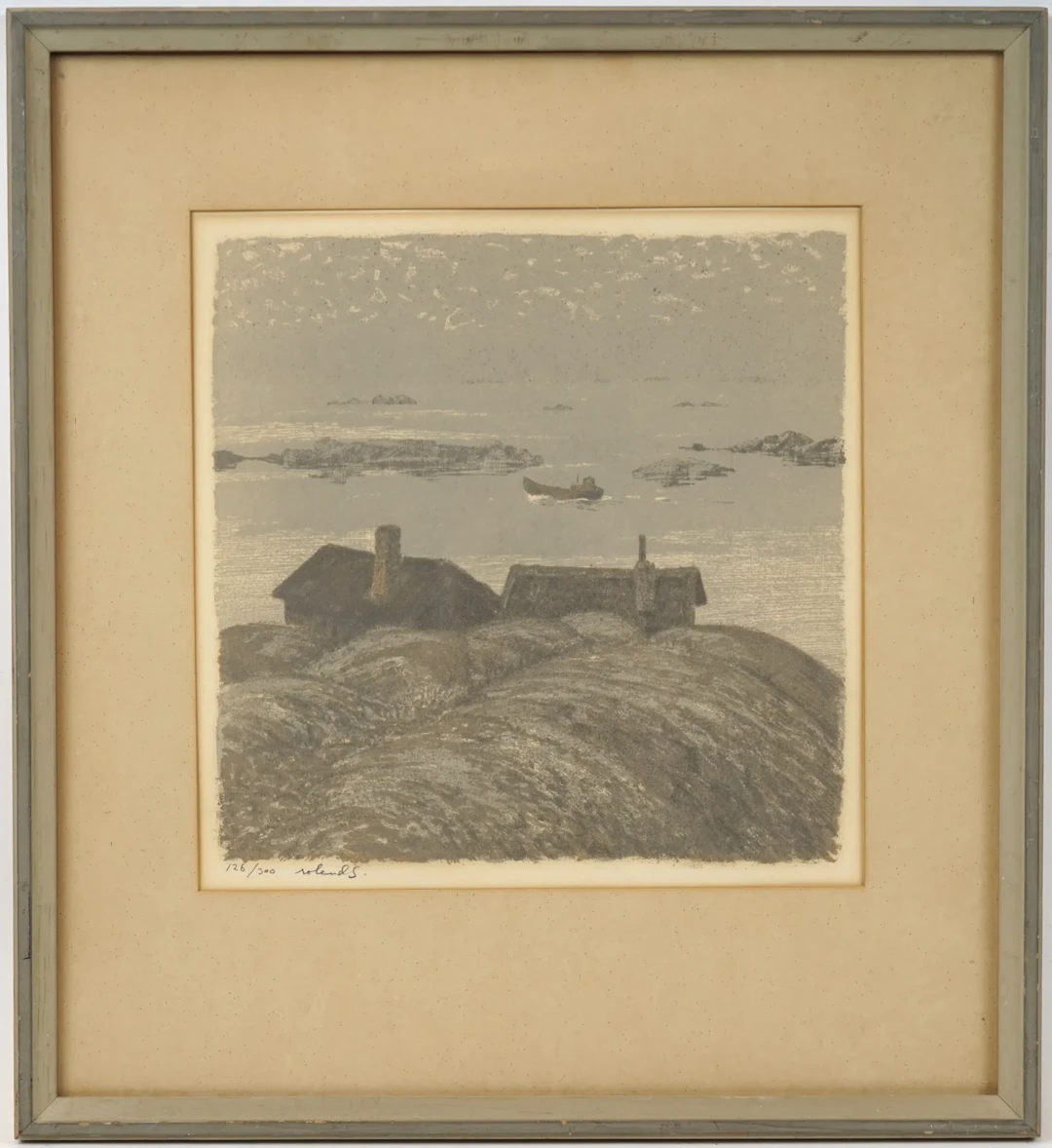Roland Svensson, litografía 126/300, firmada.