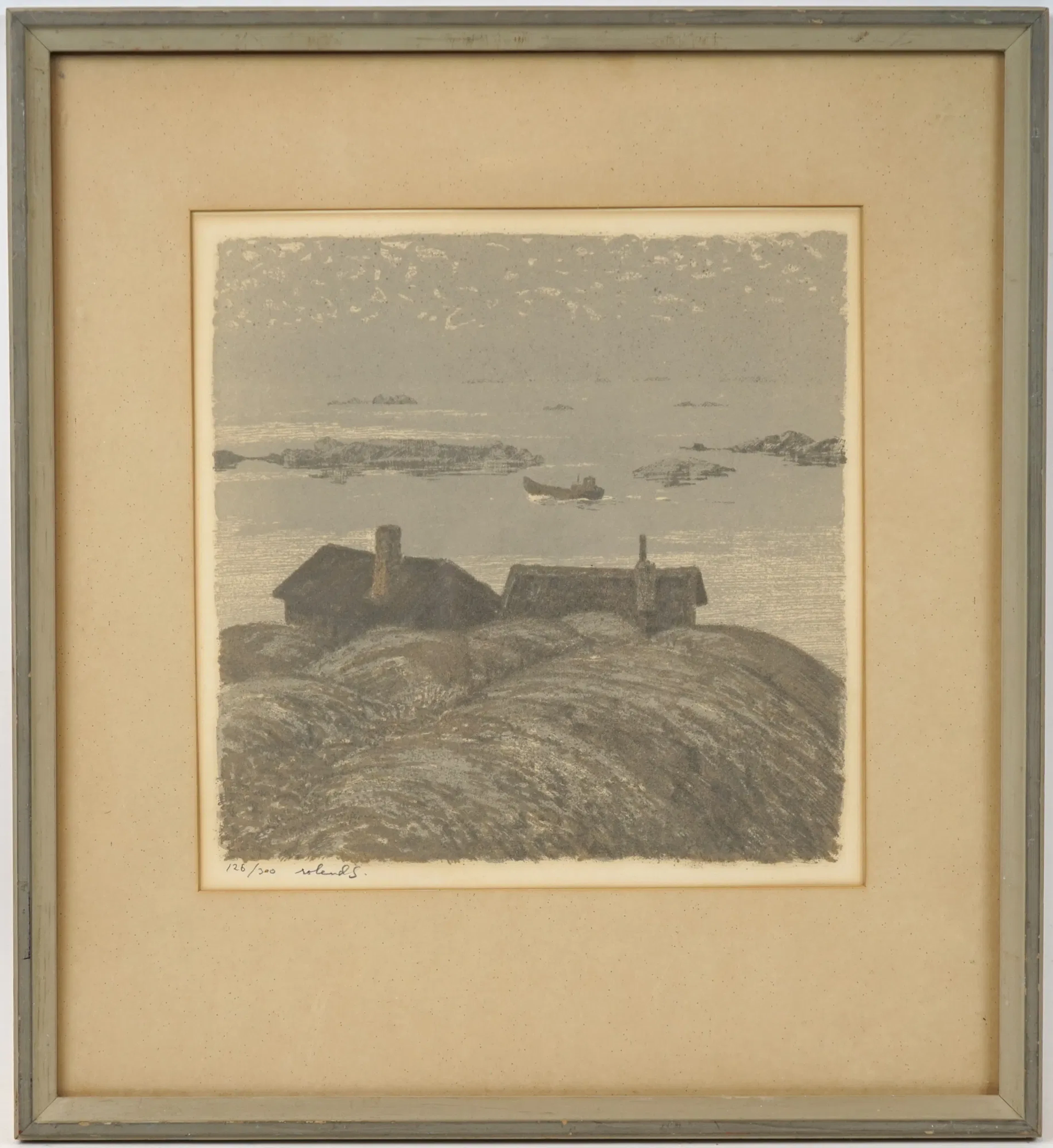 Roland Svensson, litografía 126/300, firmada.