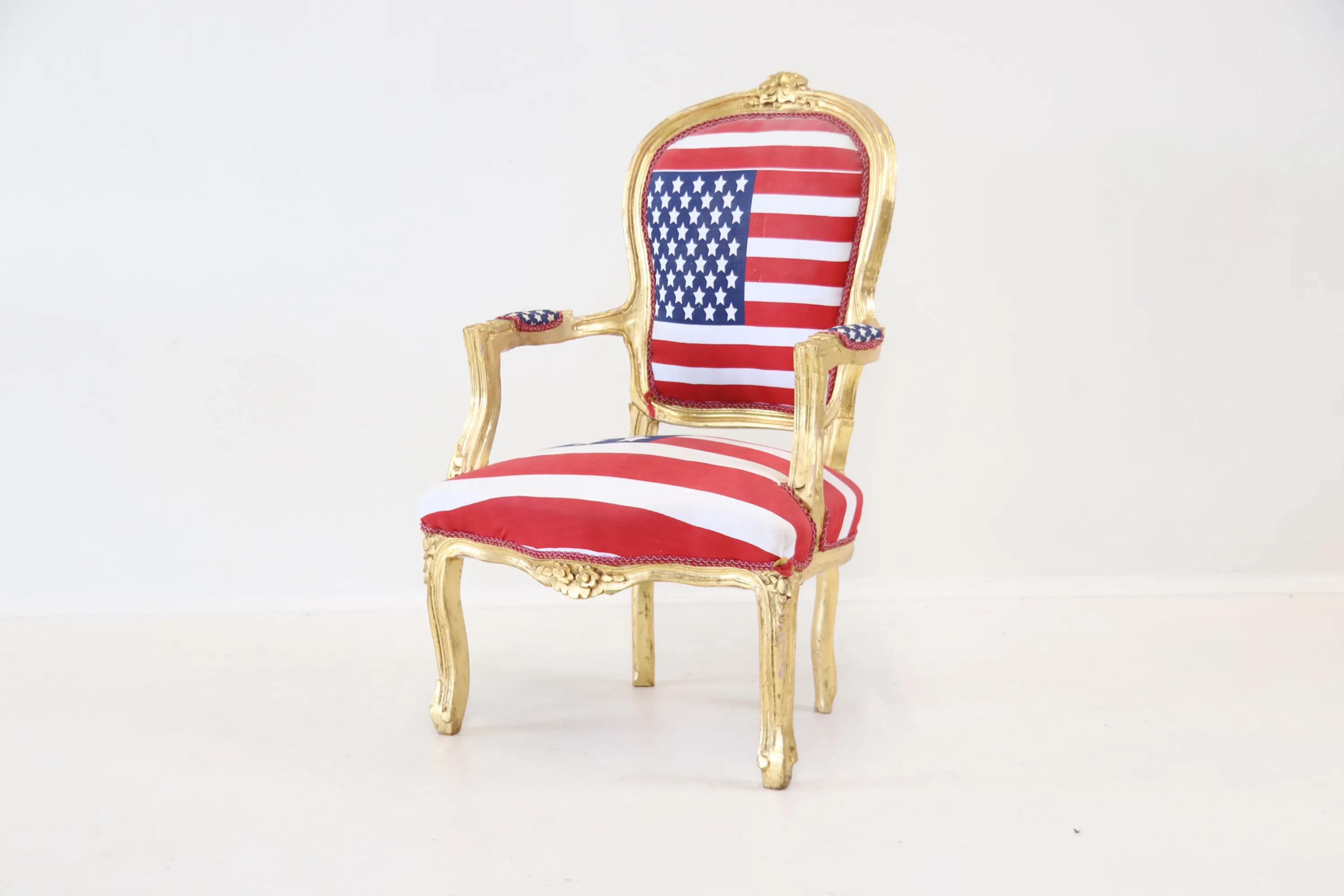 Sillón, madera/textil, estilo barroco.