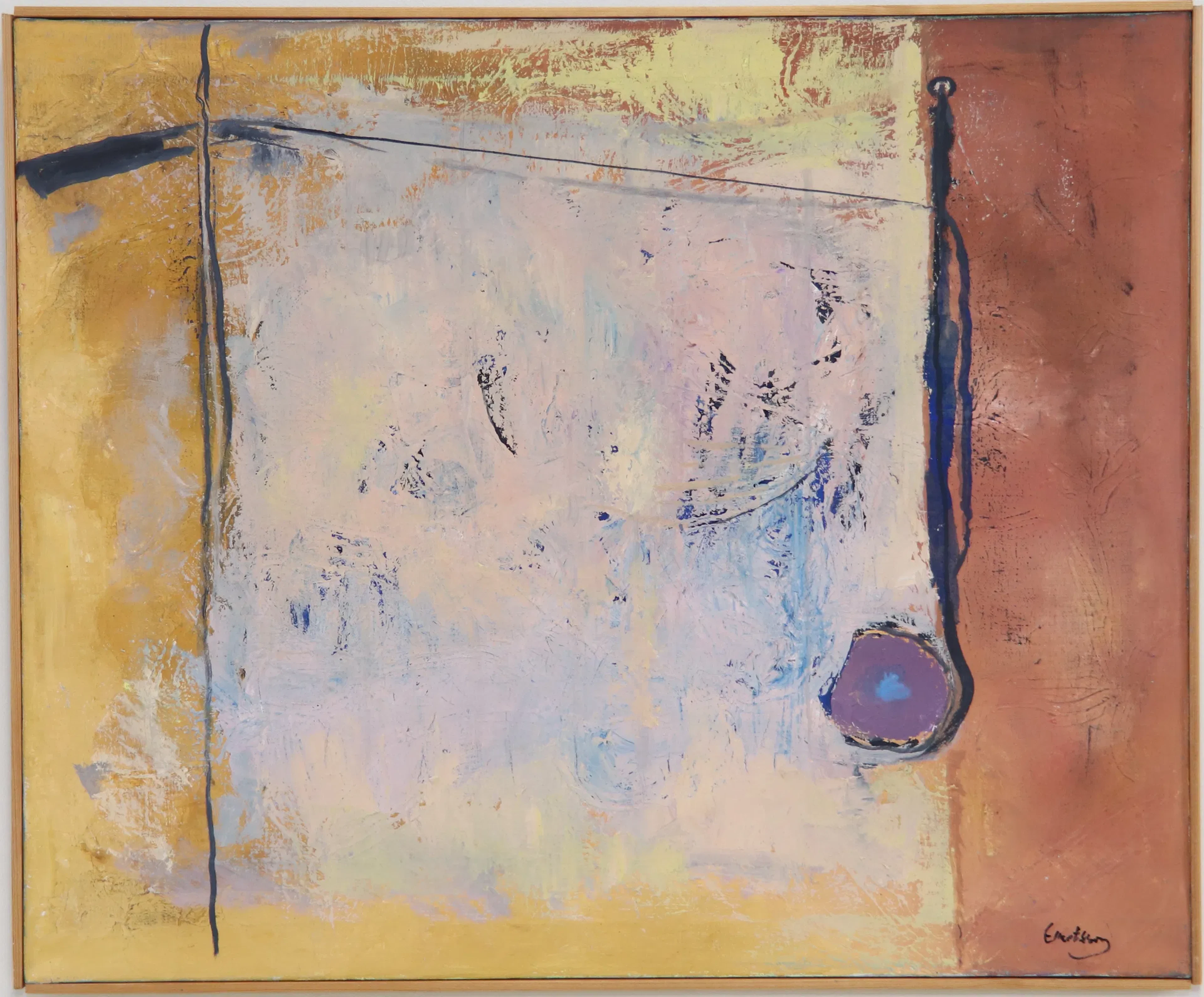 Lars Ellertsson, oil on canvas, signed.