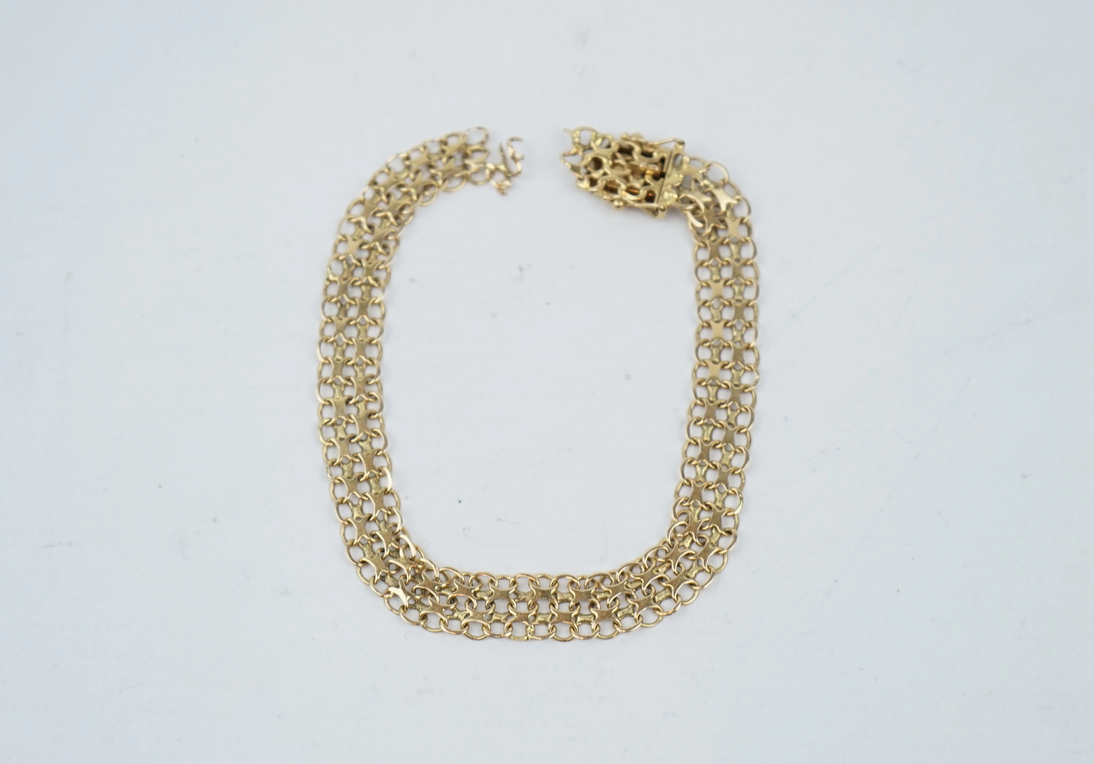 Brazalete, oro 18k, x-link, Säab.